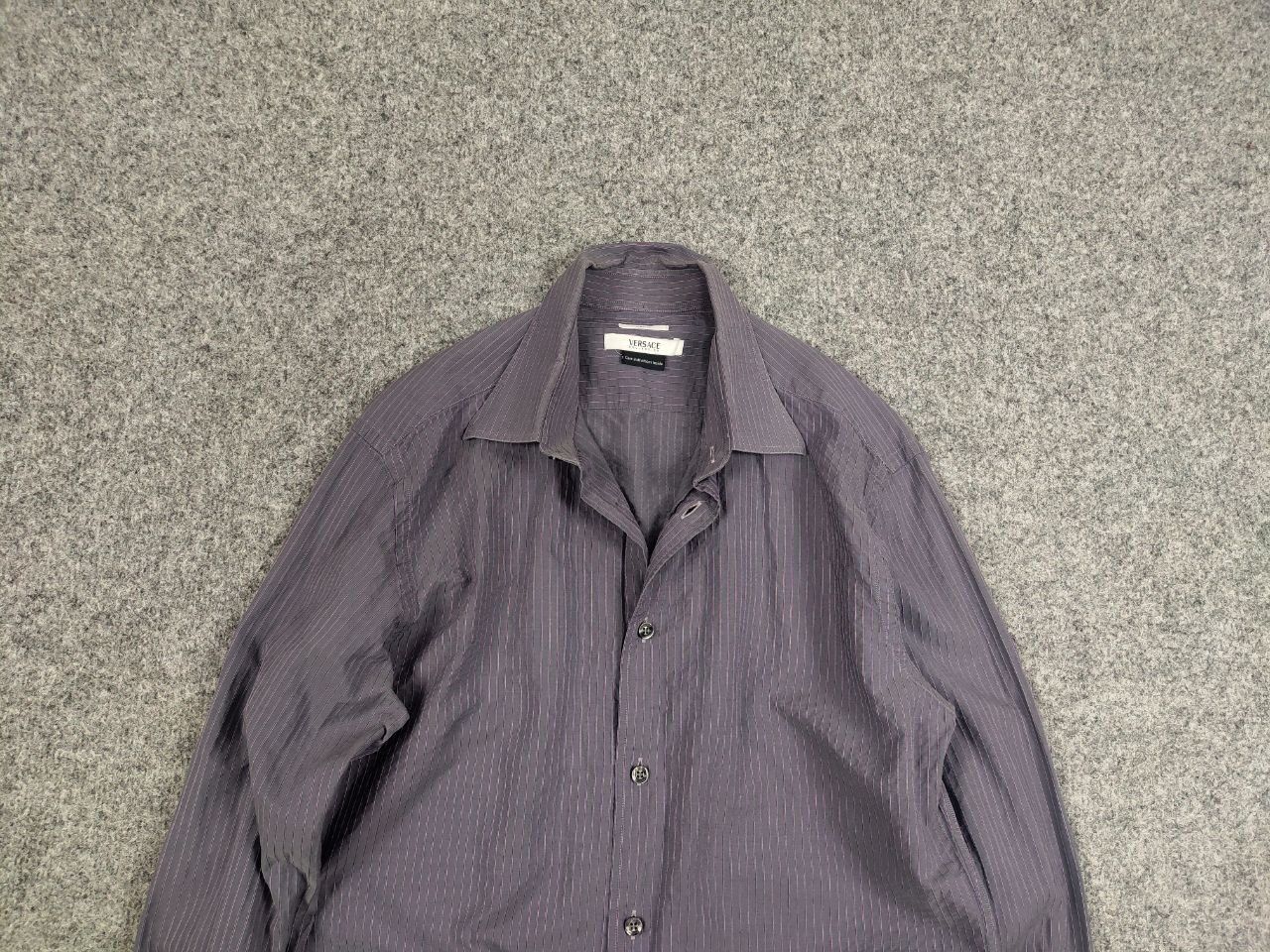 Versace Vintage Versace Collection Light purple premium button shirt Size US M / EU 48-50 / 2 - 8 Thumbnail