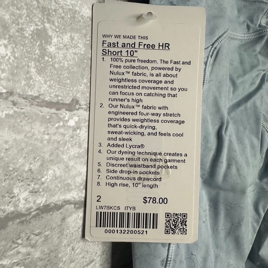 Lululemon Lululemon Fast and Free High Rise Short 10" Tie Dye NWT Size Size 26" / US 2 / IT 38 - 7 Thumbnail