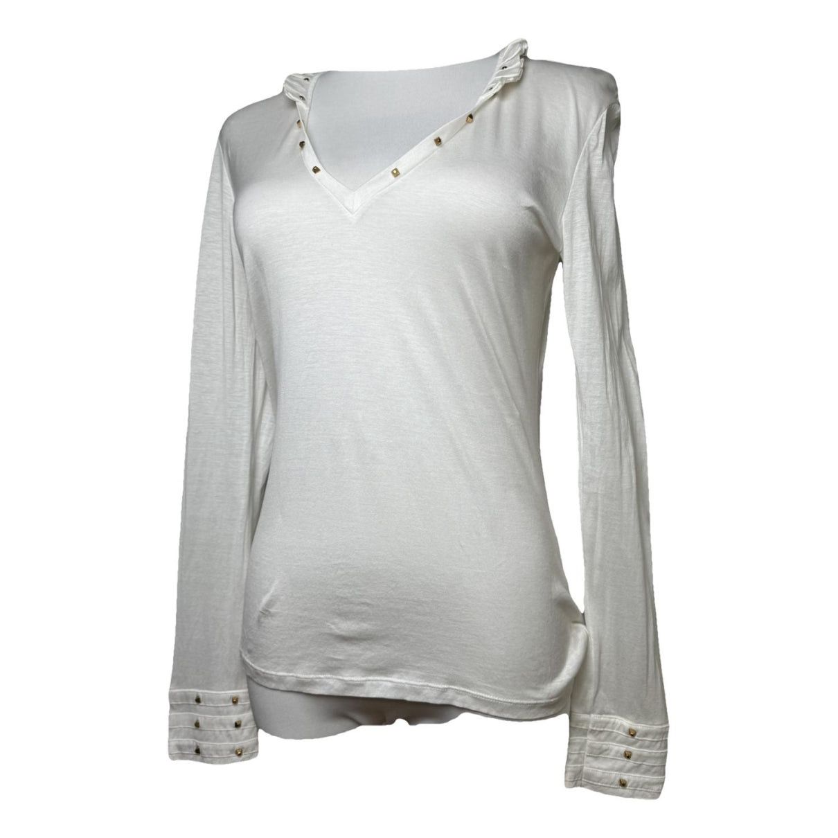 Gucci White Cotton Top Size M / US 6-8 / IT 42-44 - 1 Thumbnail