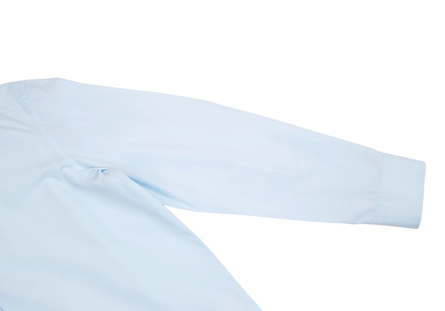 Issey Miyake Cotton Broad Stitch Design Fly Front Shirt in Light Blue Size US S / EU 44-46 / 1 - 6 Thumbnail