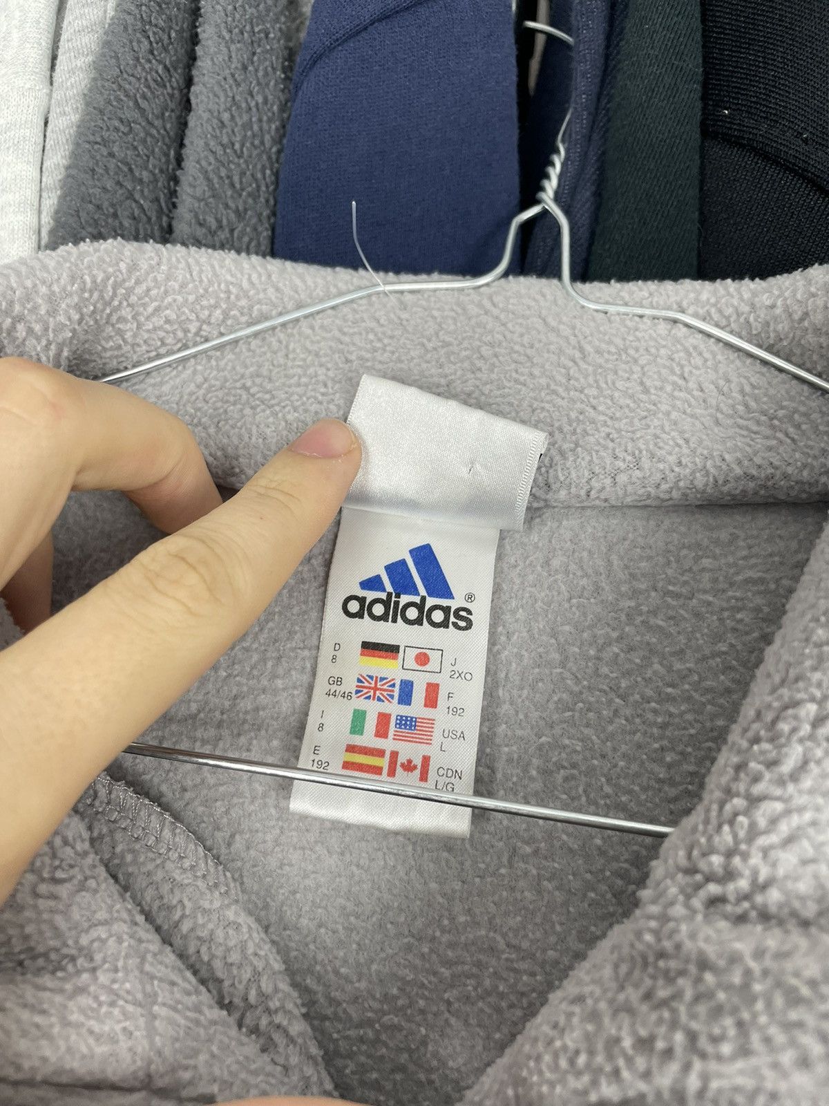 Adidas × Vintage Adidas vintage 90s fleece logo retro sweatshirt Size US XL / EU 56 / 4 - 3 Thumbnail