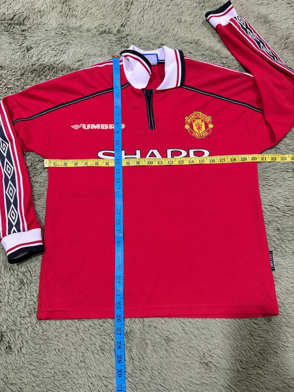 Umbro Manchester United Umbro Jersey LS 1998–2000 Size US XS / EU 42 / 0 - 3 Thumbnail