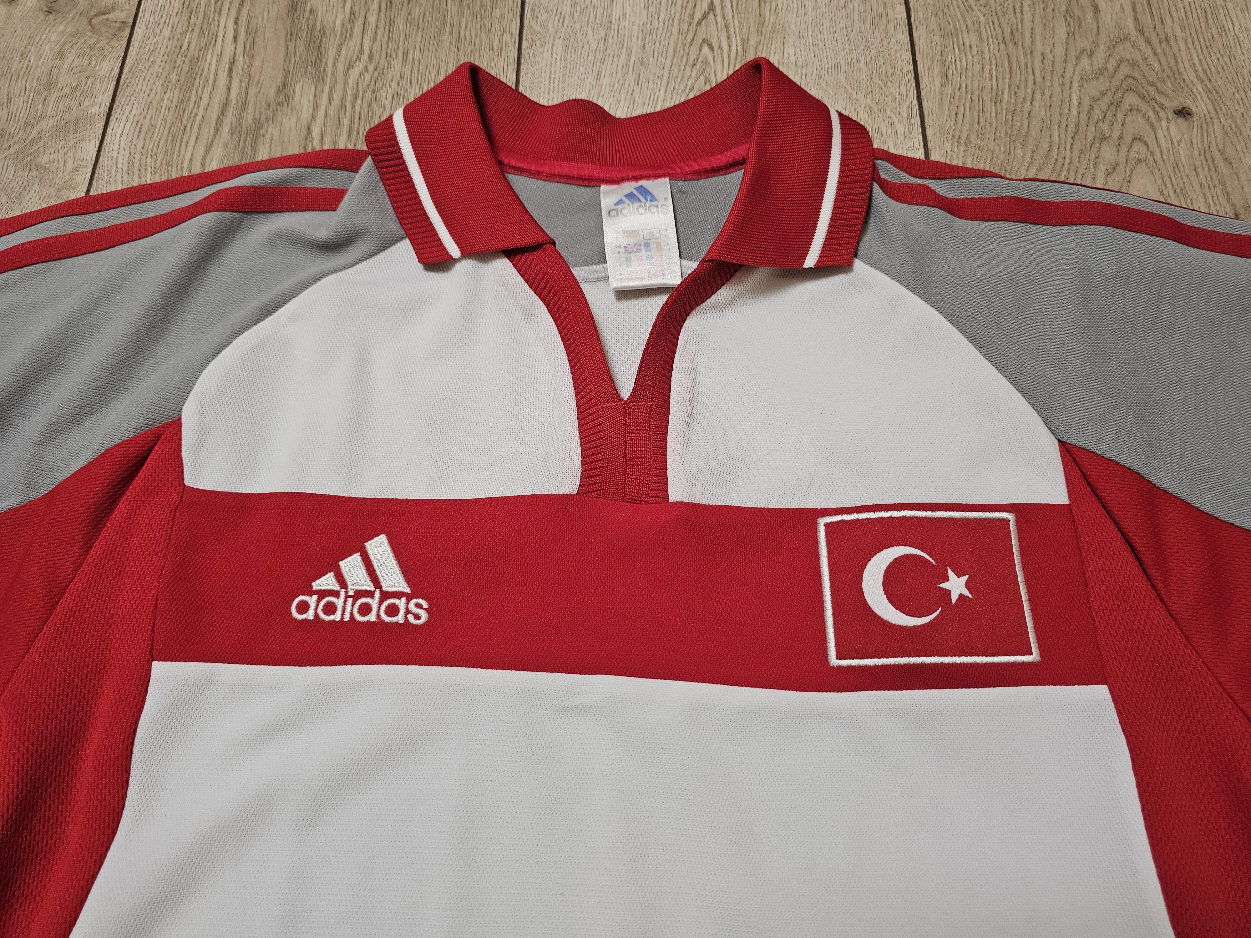 Adidas TURKEY 2000 2002 HOME VINTAGE FOOTBALL SHIRT SOCCER JERSEY Size US S / EU 44-46 / 1 - 3 Thumbnail