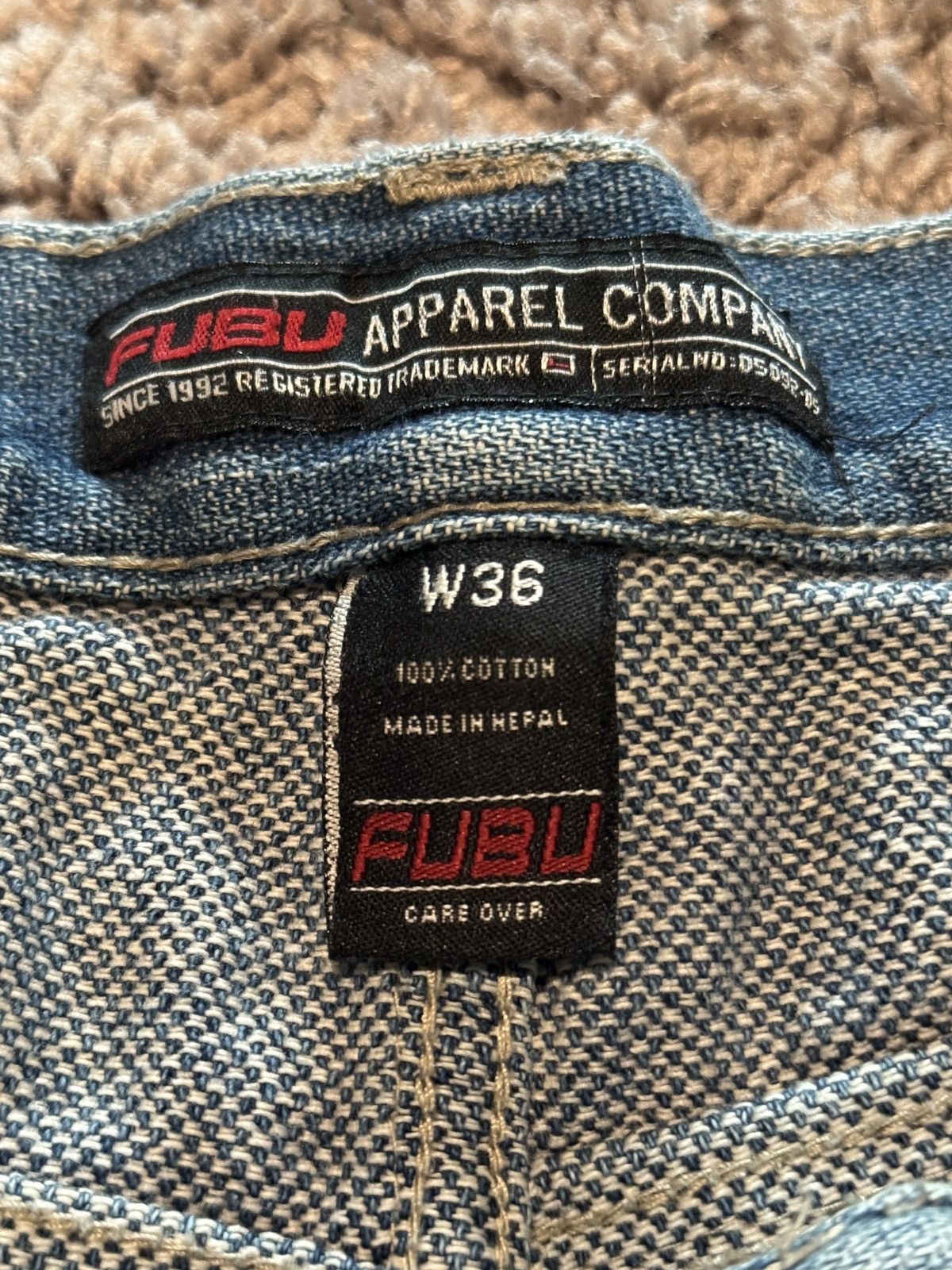 Fubu FUBU navy blue denim jorts Size US 36 / EU 52 - 1 Thumbnail