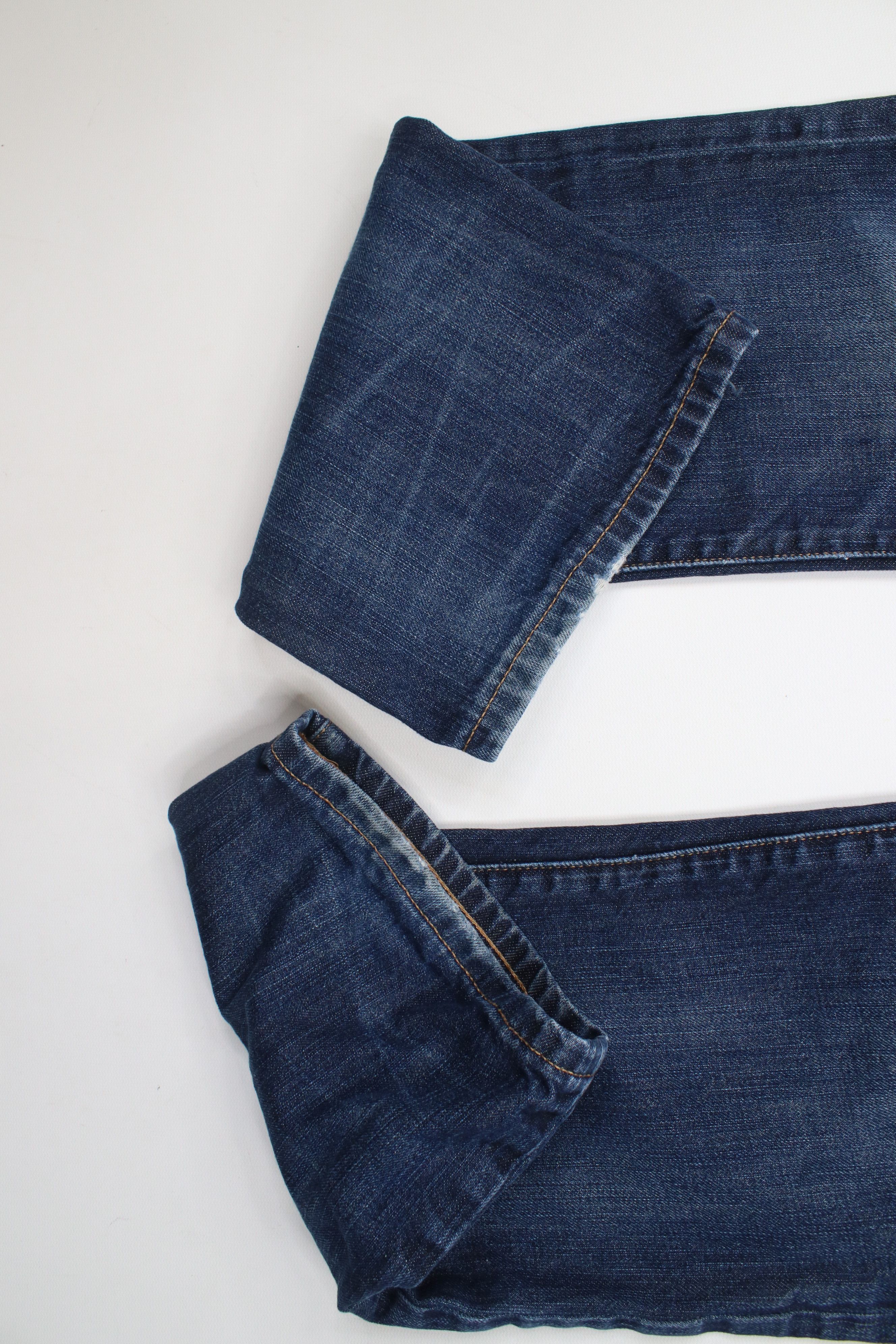 Express × Vintage Express Slim Fit Rocco Boot Cut Denim Jeans Blue Cotton Size US 30 / EU 46 - 5 Thumbnail