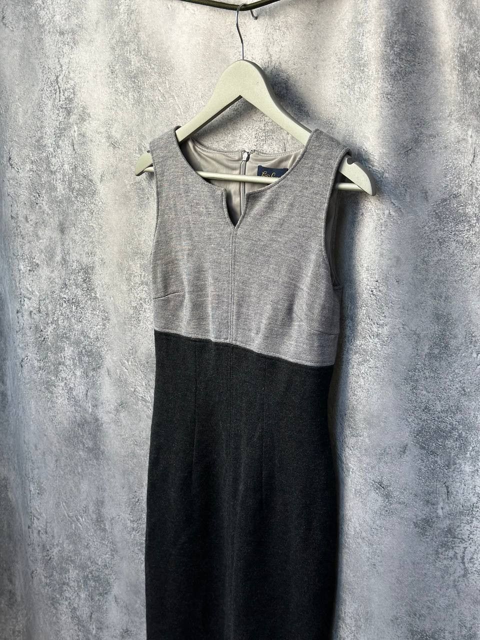 Other Luisa Spagnoli Gray Sleeveless Pencil Dress Size M / US 6-8 / IT 42-44 - 2 Thumbnail