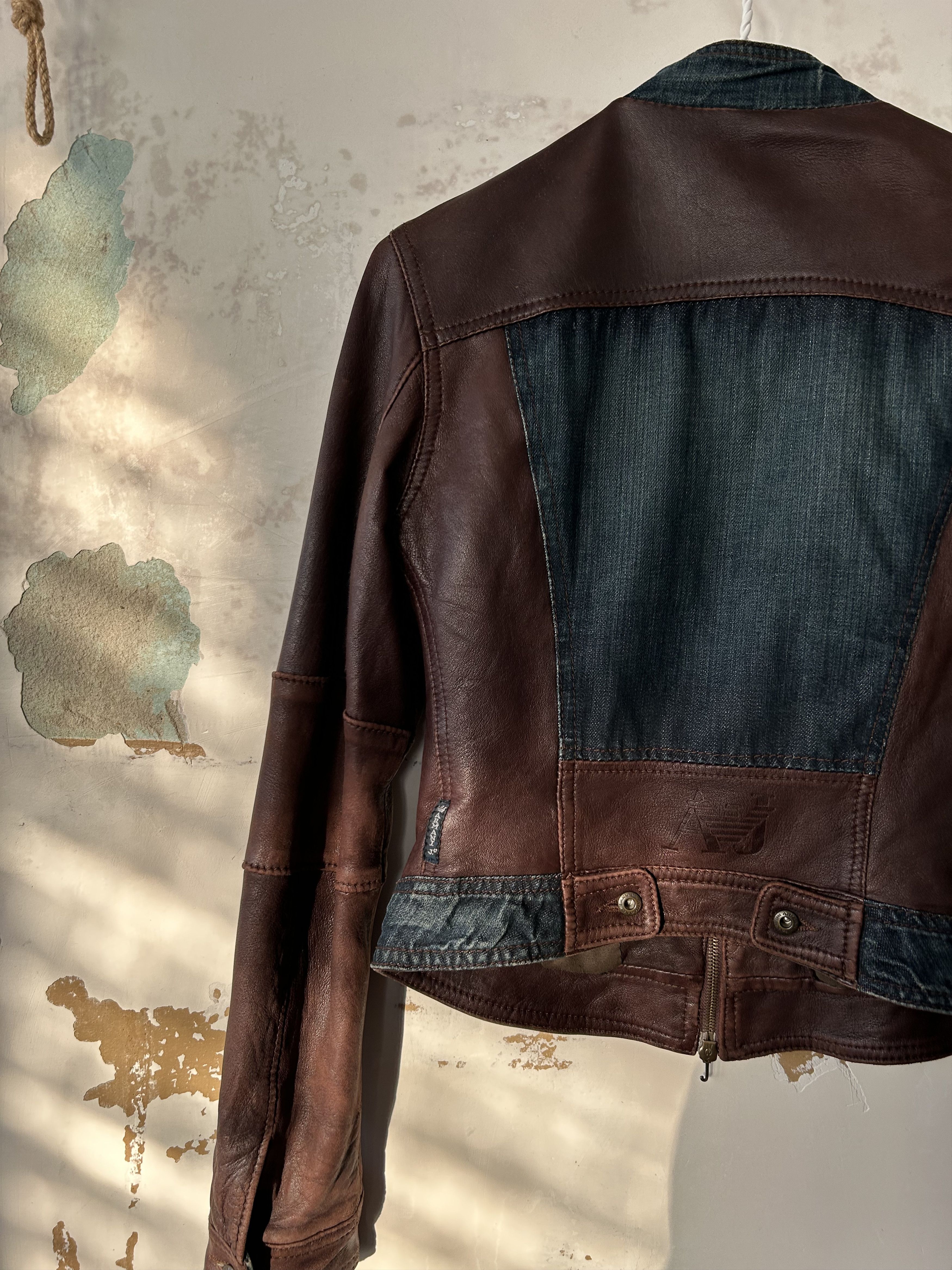 Armani Armani Jeans Leather Jacket Women's size us6 Size M / US 6-8 / IT 42-44 - 7 Thumbnail