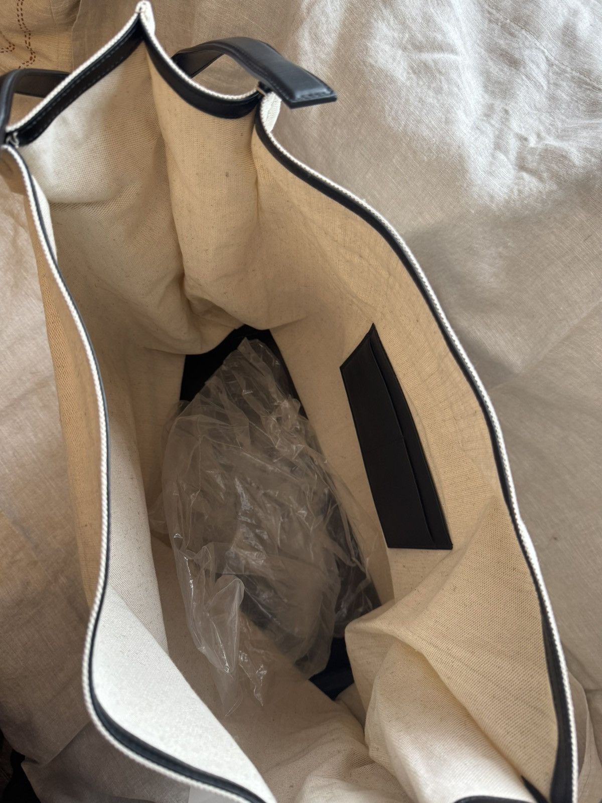 Jil Sander jil sander XXL canvas & leather tote bag Size ONE SIZE - 7 Thumbnail