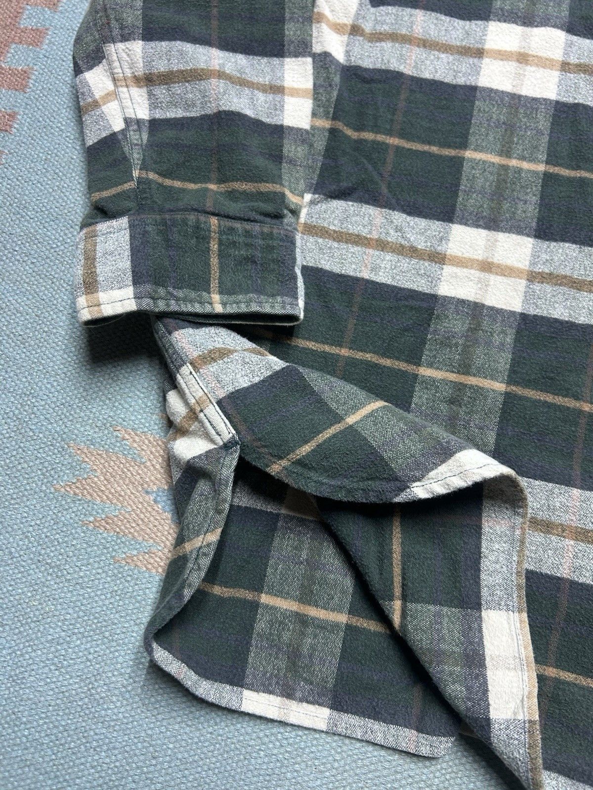 Vintage Basic options flannel shirt woven cotton thick heavy XL Size US XL / EU 56 / 4 - 7 Thumbnail