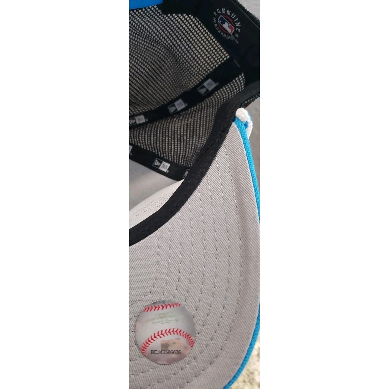 New Era Miami Marlins Hat Cap Golfer Trucker Mesh Rope Black New Era Size ONE SIZE - 5 Thumbnail