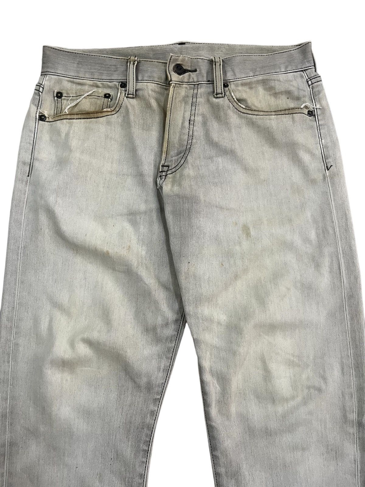 Undercover × Uniqlo Vintage Japanese Brand Uniqlo Classic Grey Straight Cut Jean Size US 31 - 3 Thumbnail