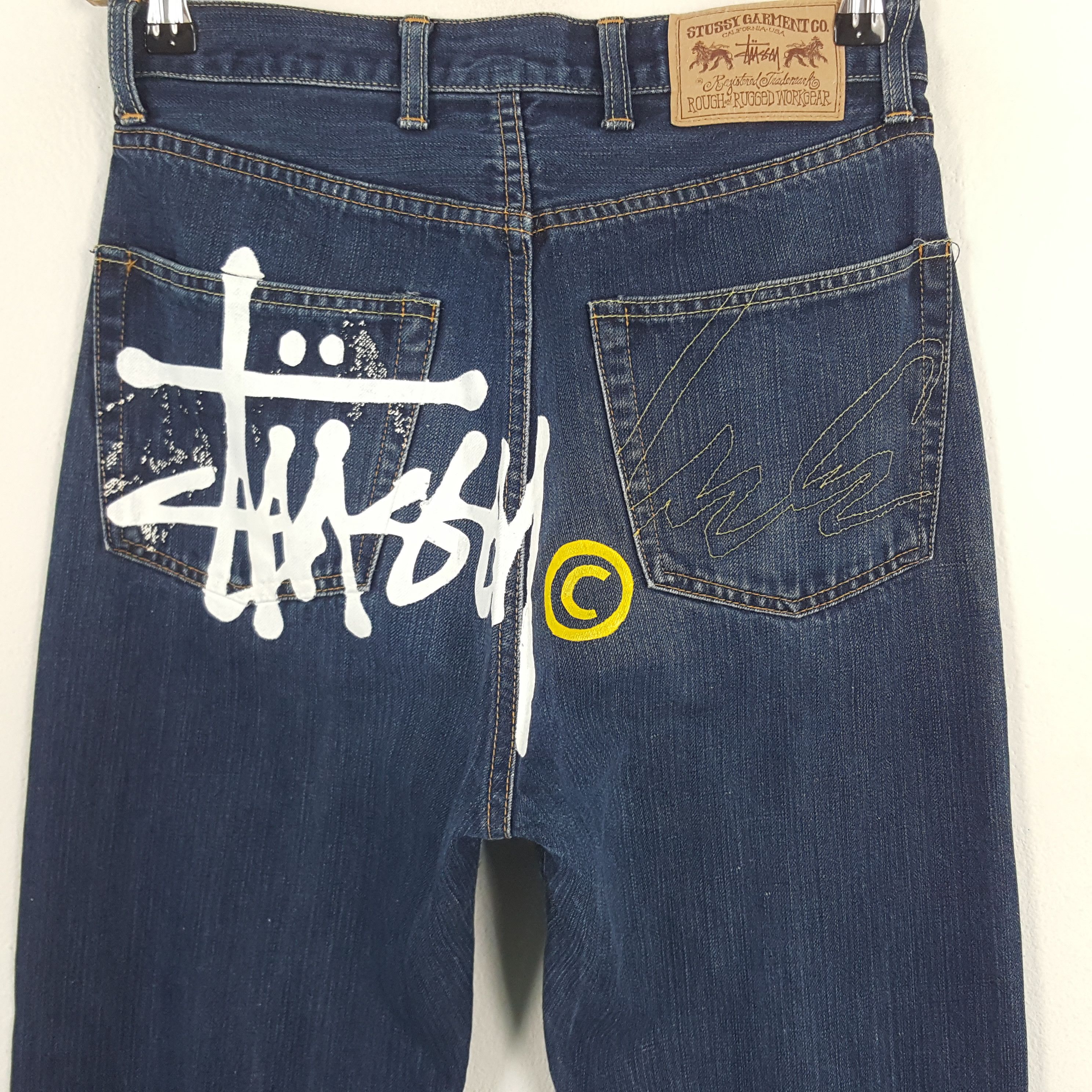 Stussy × Vintage Vintage Stussy American Streetwear Style Denim Jeans Size US 27 - 2 Thumbnail