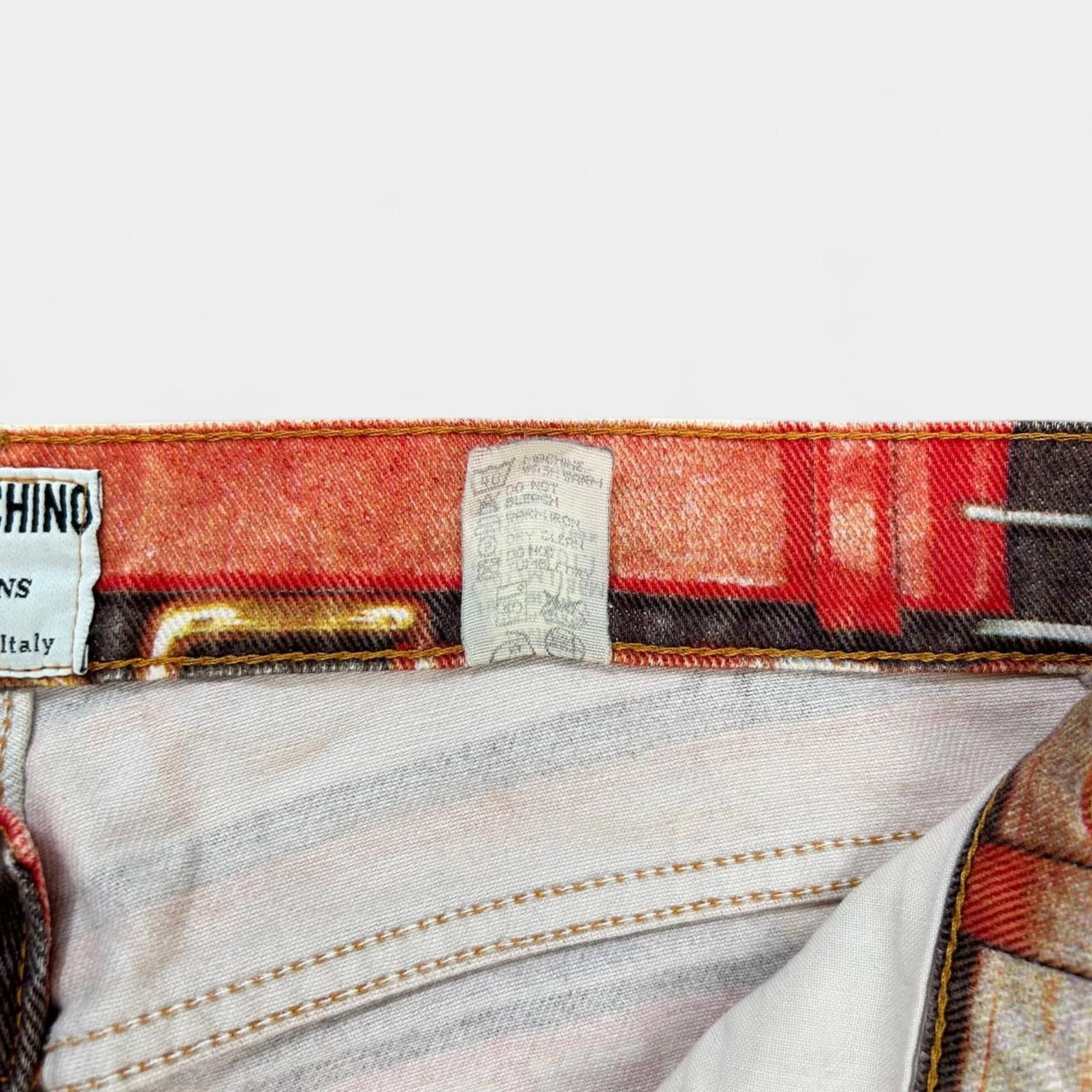 Moschino Moschino 2000's Belt Pattern Jeans Size US 29 - 7 Thumbnail