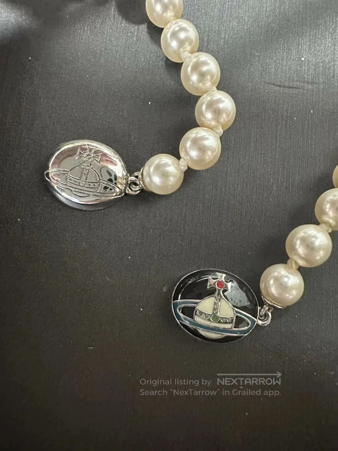 Vivienne Westwood Vivienne Westwood Saturn Pearl Necklace. Size ONE SIZE - 5 Thumbnail