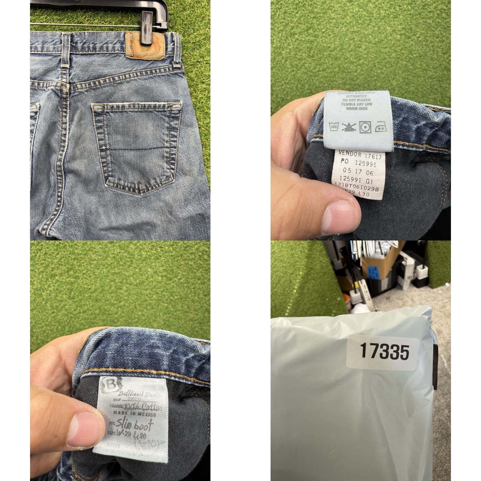 Vintage VINTAGE Bullhead Jeans Mens Slim Boot Cut Casual Distressed Cotton 29x29 90s Grunge Logo Size US 29 - 8 Thumbnail