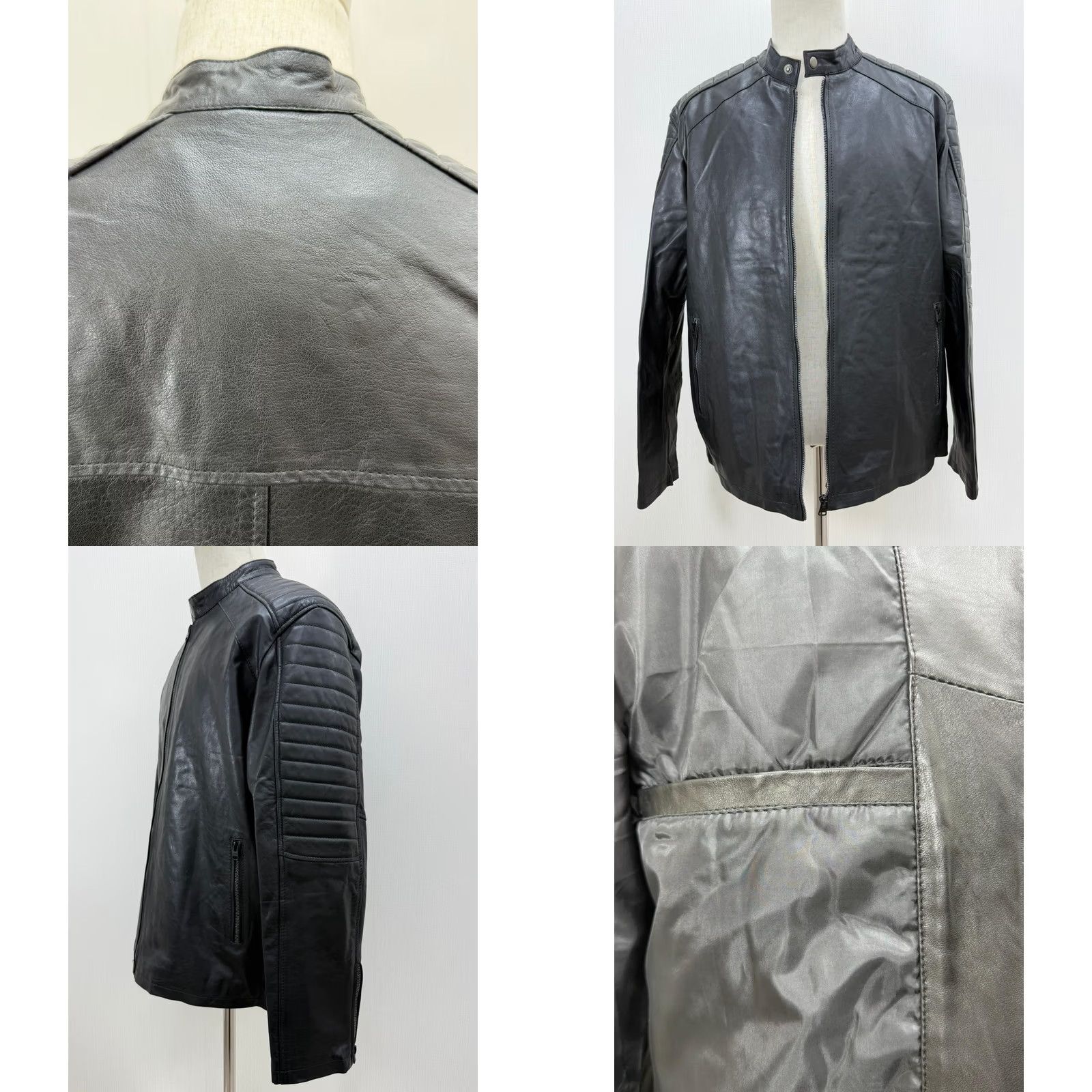 Vintage Men's Italian Sheepskin Leather Premium Soft Black Jacket Size Medium Size US M / EU 48-50 / 2 - 9 Thumbnail