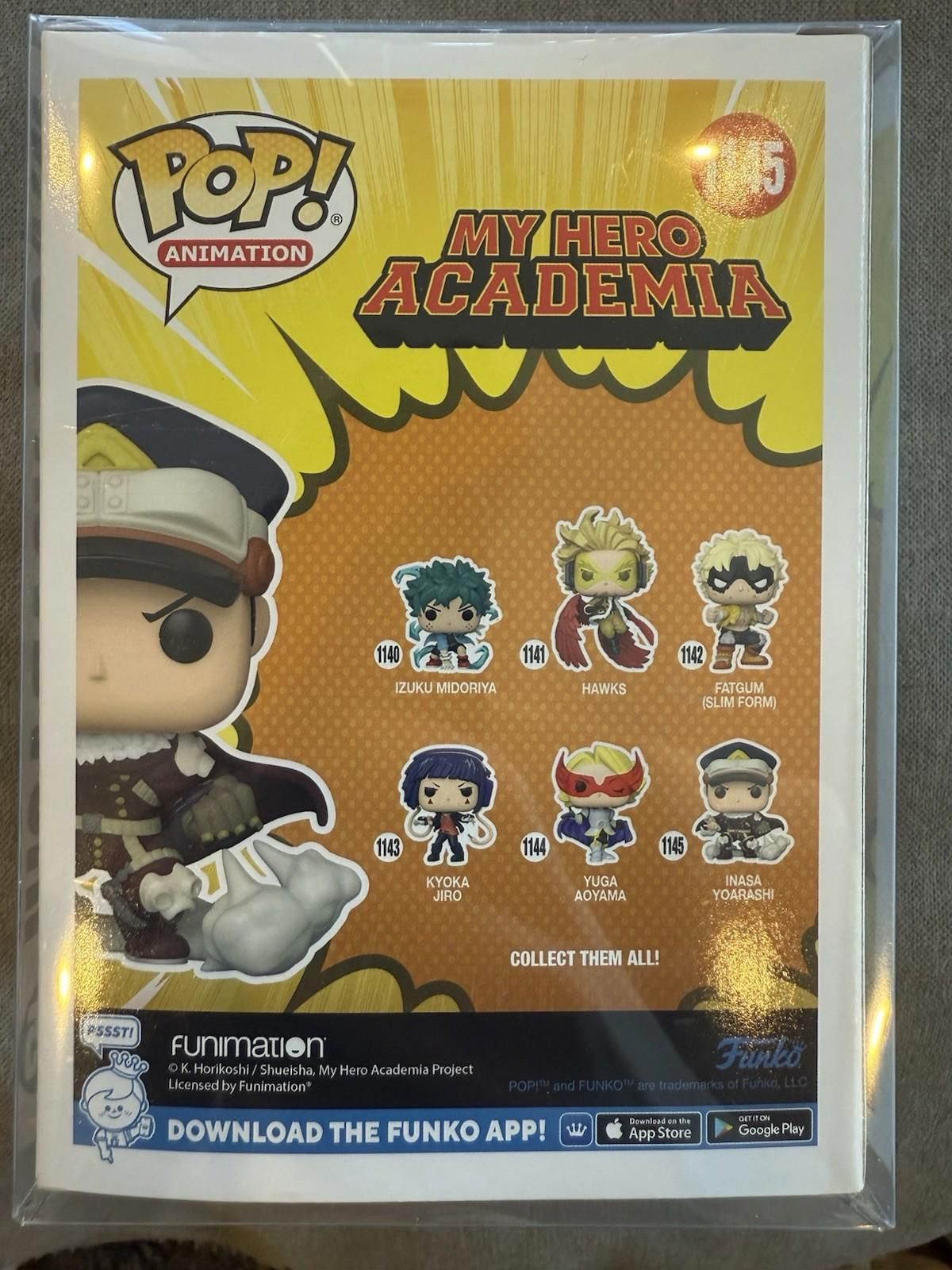 Other Funko Pop! Vinyl: My Hero Academia Inasa Yoarashi #1145 Size ONE SIZE - 3 Thumbnail