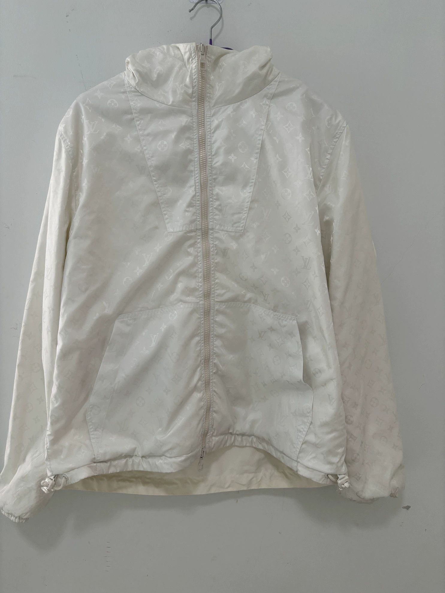 Louis Vuitton LV White Reversible Monogram Pin Jacket - dmc Size US L / EU 52-54 / 3 - 1 Thumbnail