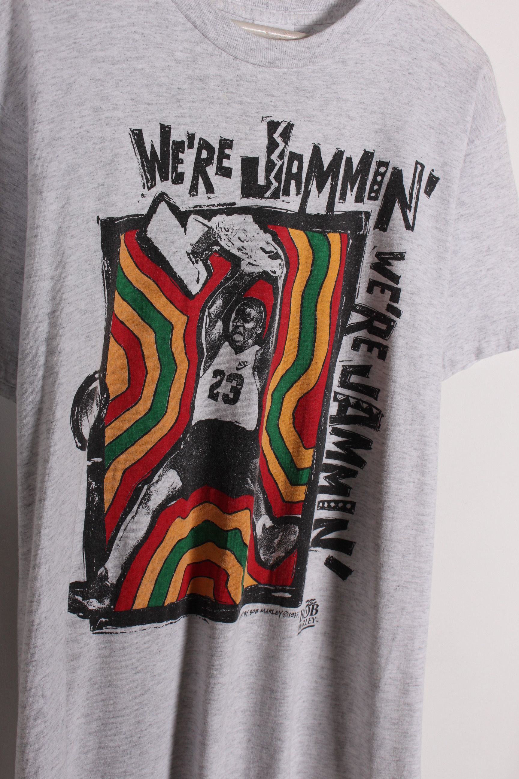 Nike 90's Nike Bob Marley Michael Jordan We Jammin T-Shirt Size US L / EU 52-54 / 3 - 2 Thumbnail