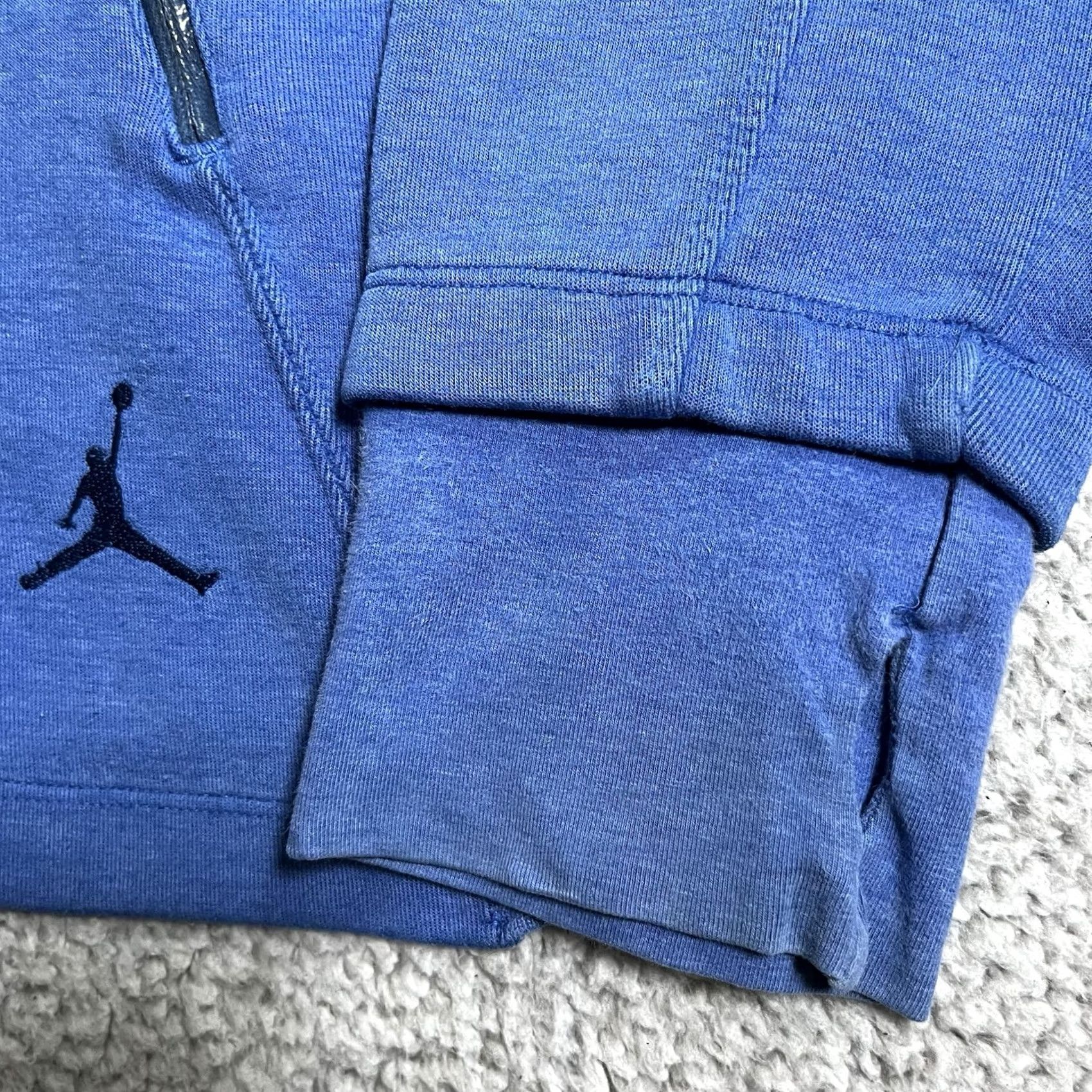 Jordan Brand Jordan Hoodie Mens XL Blue Full Zip Fleece Jumpman Sweatshirt Nike Air Size US XL / EU 56 / 4 - 2 Thumbnail