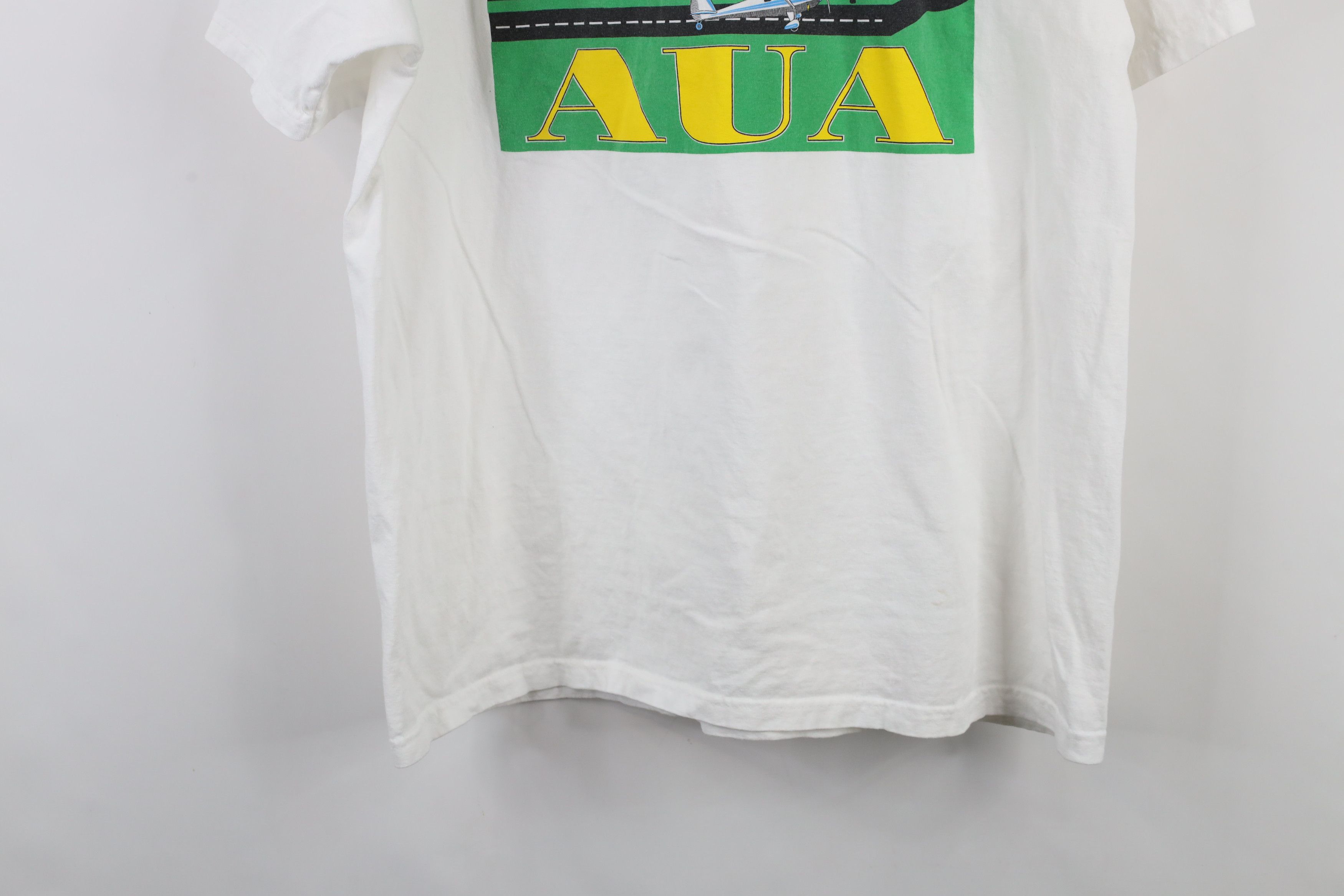 Vintage Vintage 90s AUA Inc Aircraft Insurance Airplane T-Shirt Size US XL / EU 56 / 4 - 10 Thumbnail