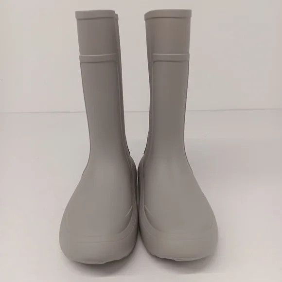 Salvatore Ferragamo Ferragamo Men's Gancini Detail Light Grey Rain Boots - Sz 7 Size US 7 / EU 40 - 3 Thumbnail
