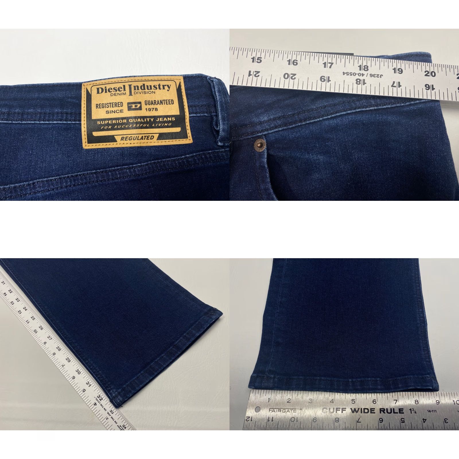 Diesel NWT Diesel Industry Markee Jeans Mens 38x32 Blue Denim Straight Leg Whiskers NEW Size US 38 / EU 54 - 9 Thumbnail