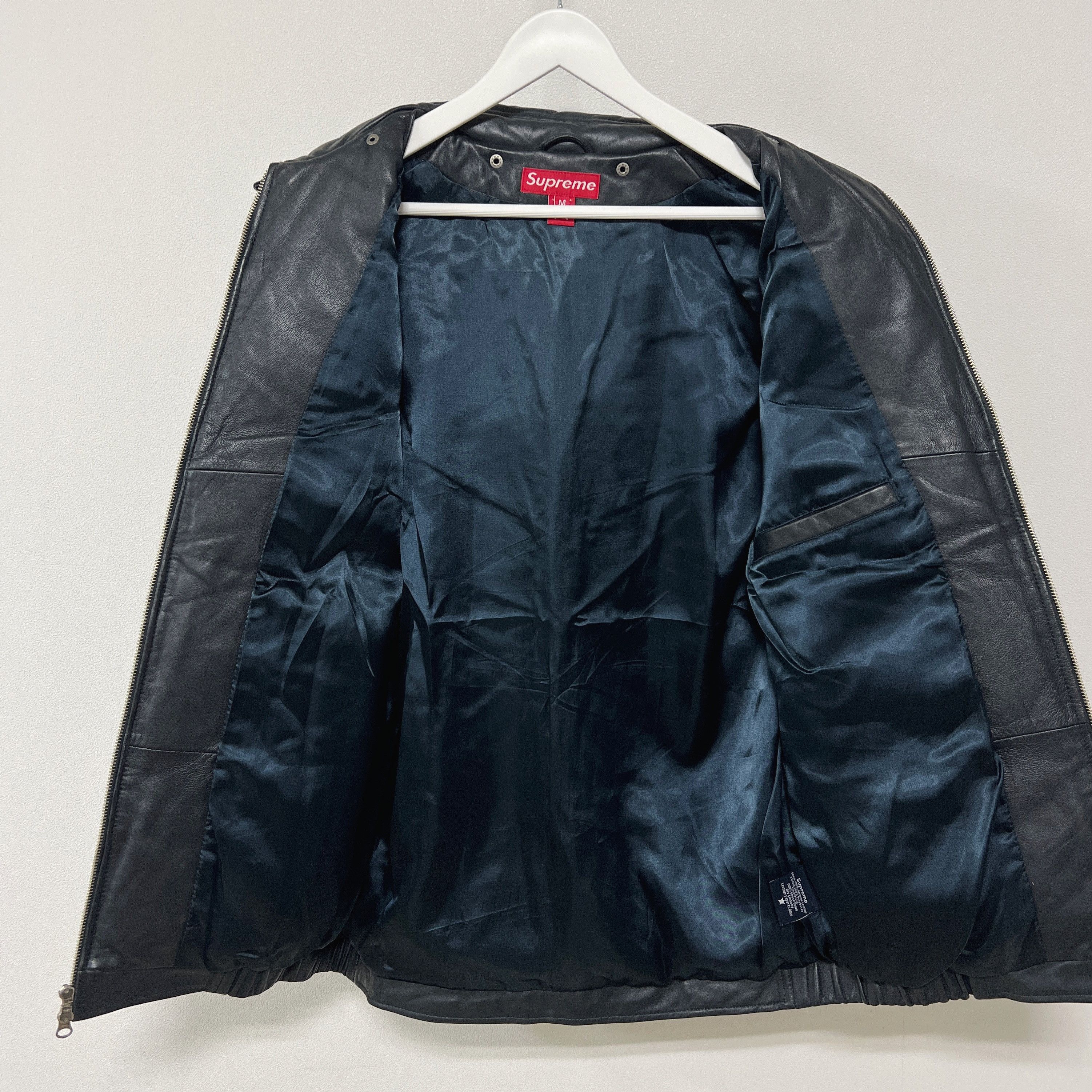 Supreme Supreme AW05 Leather Down Jacket Black Size US M / EU 48-50 / 2 - 5 Thumbnail
