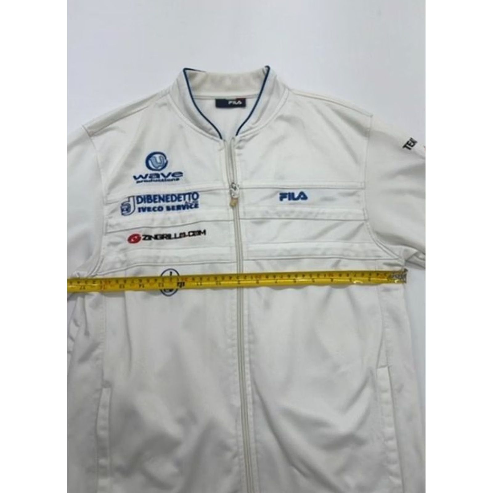 Fila FILA Men White Italy Track Jacket Full Zip Size S Lightweight Size US S / EU 44-46 / 1 - 7 Thumbnail