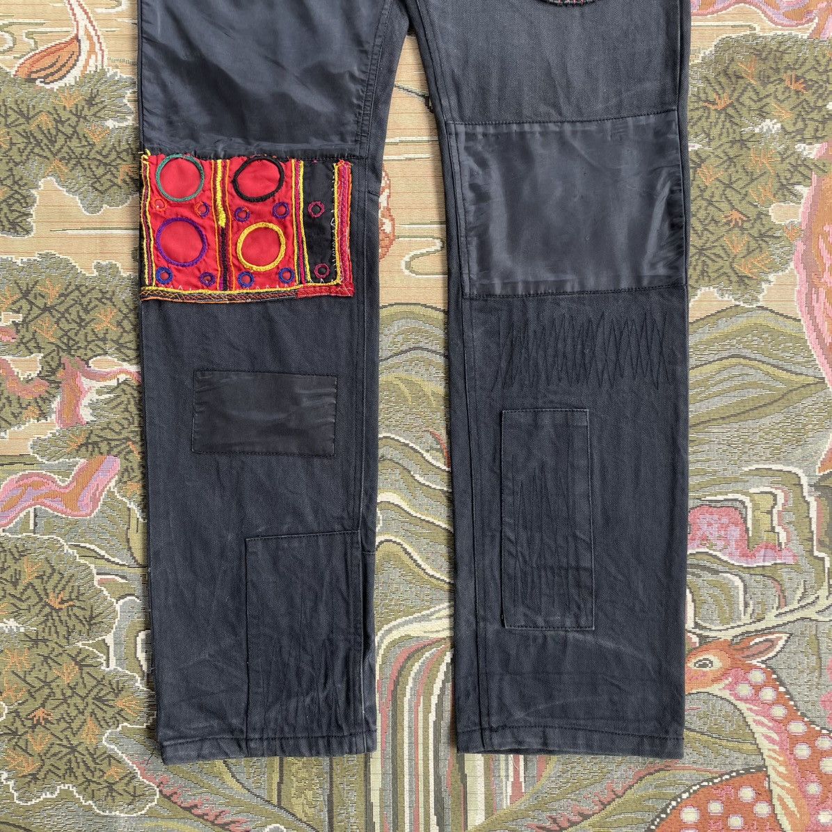 Japanese Brand Rare Vintage Leh Patchwork Jeans Size US 32 / EU 48 - 6 Thumbnail