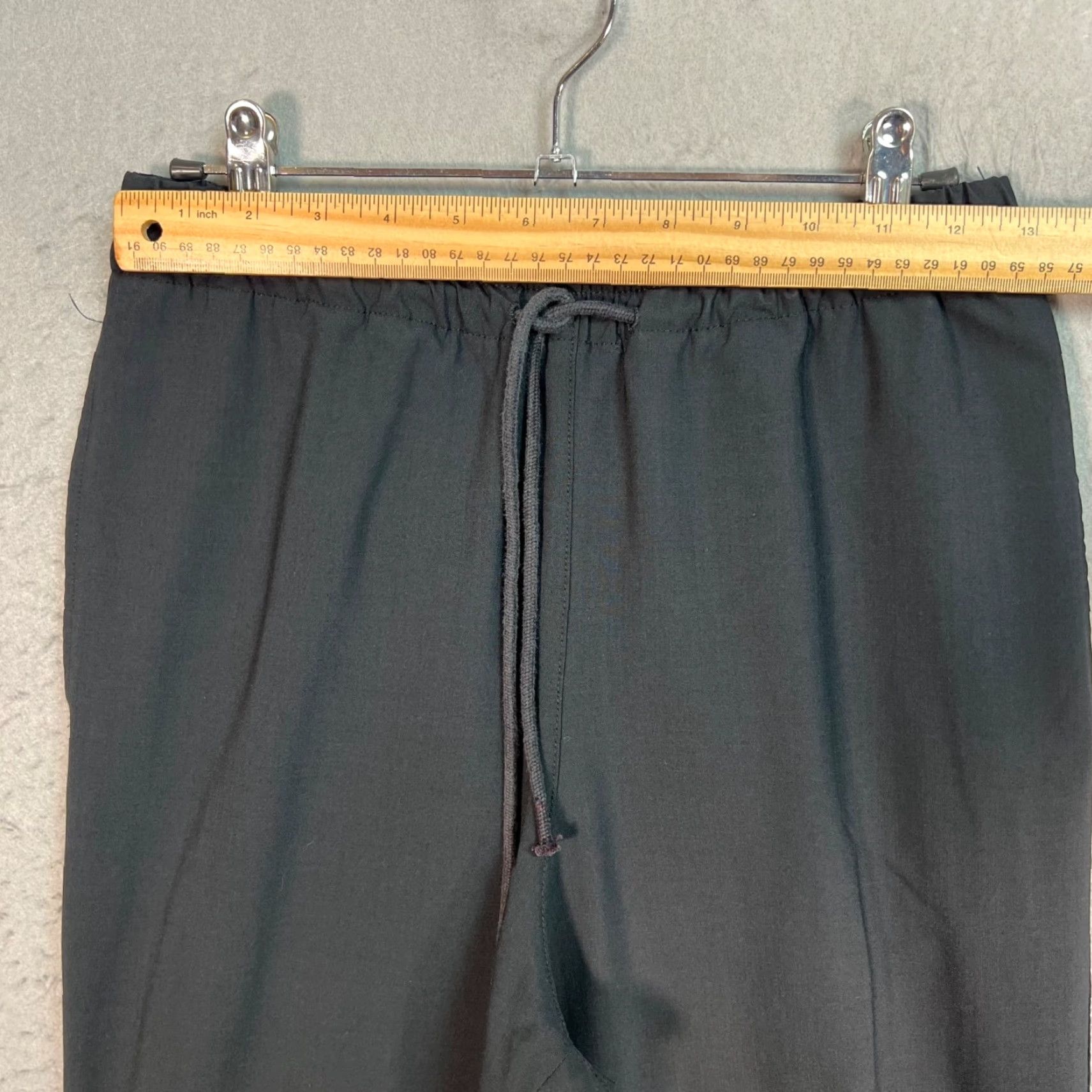 Arket VINTAGE Arket Womens Pants Black Wool Blend Elastic Waist Jogger Mature 36 (EUR) Ankle Tapered 29in Inseam Womens Size 25" / US 0 / IT 36 - 6 Thumbnail