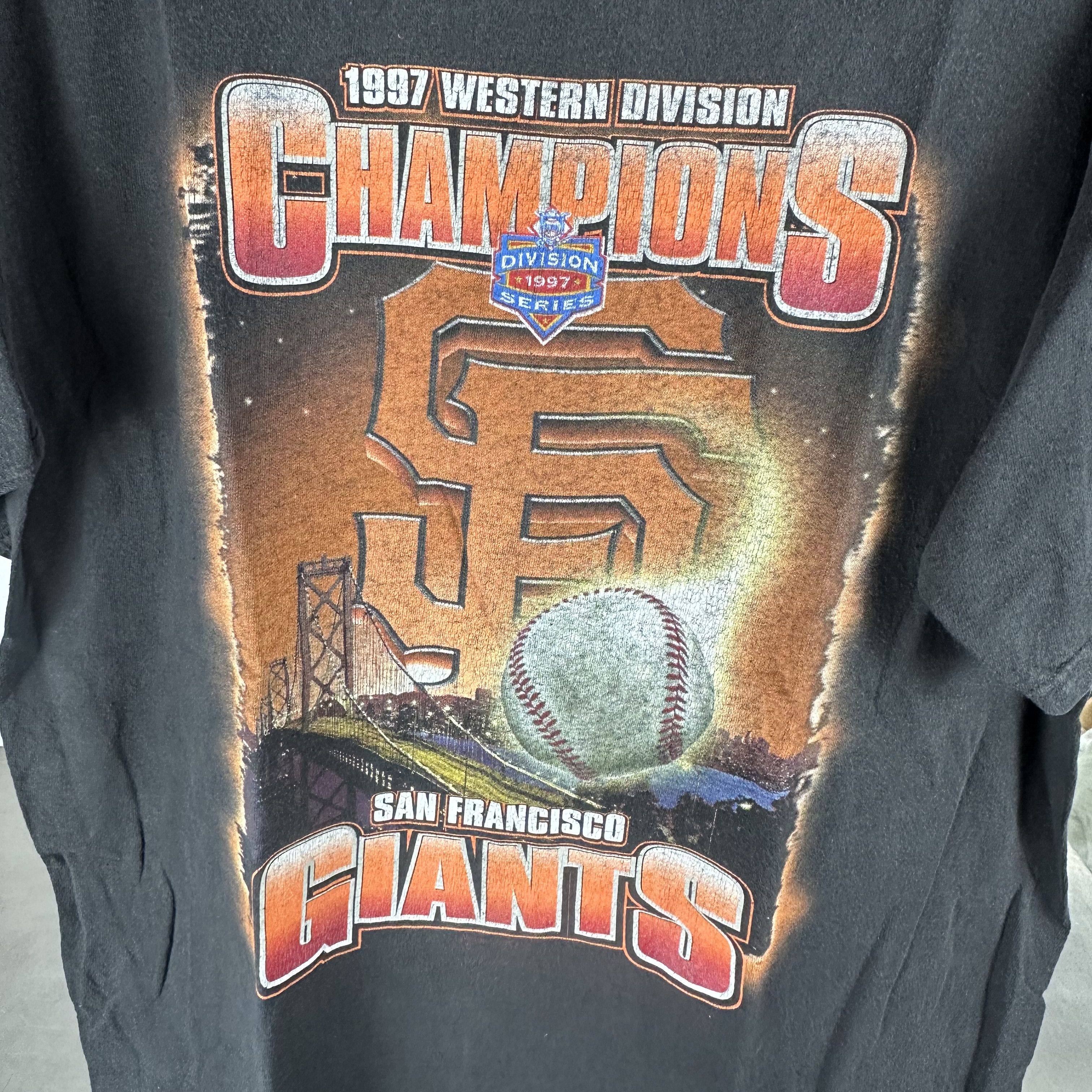 Vintage 1997 San Francisco Giants MLB Division Champions Starter Tee Size US XL / EU 56 / 4 - 2 Thumbnail