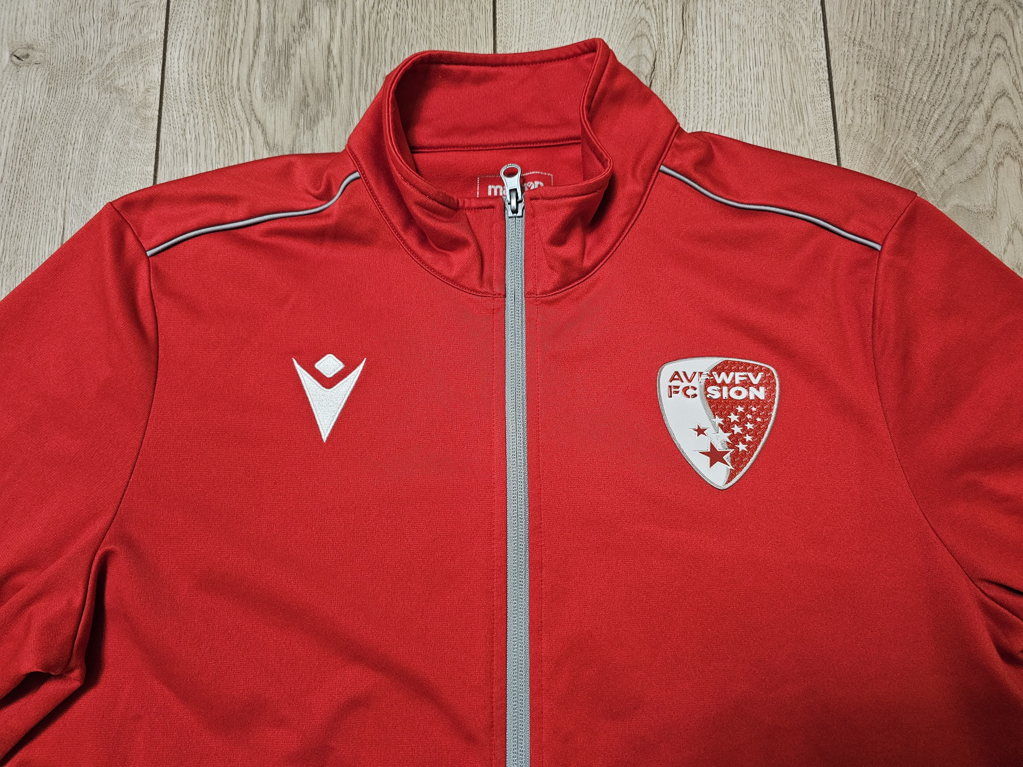 Macron FC SION TRAINING FOOTBALL JACKET SWITZERLAND SOCCER JACKET Size US M / EU 48-50 / 2 - 3 Thumbnail