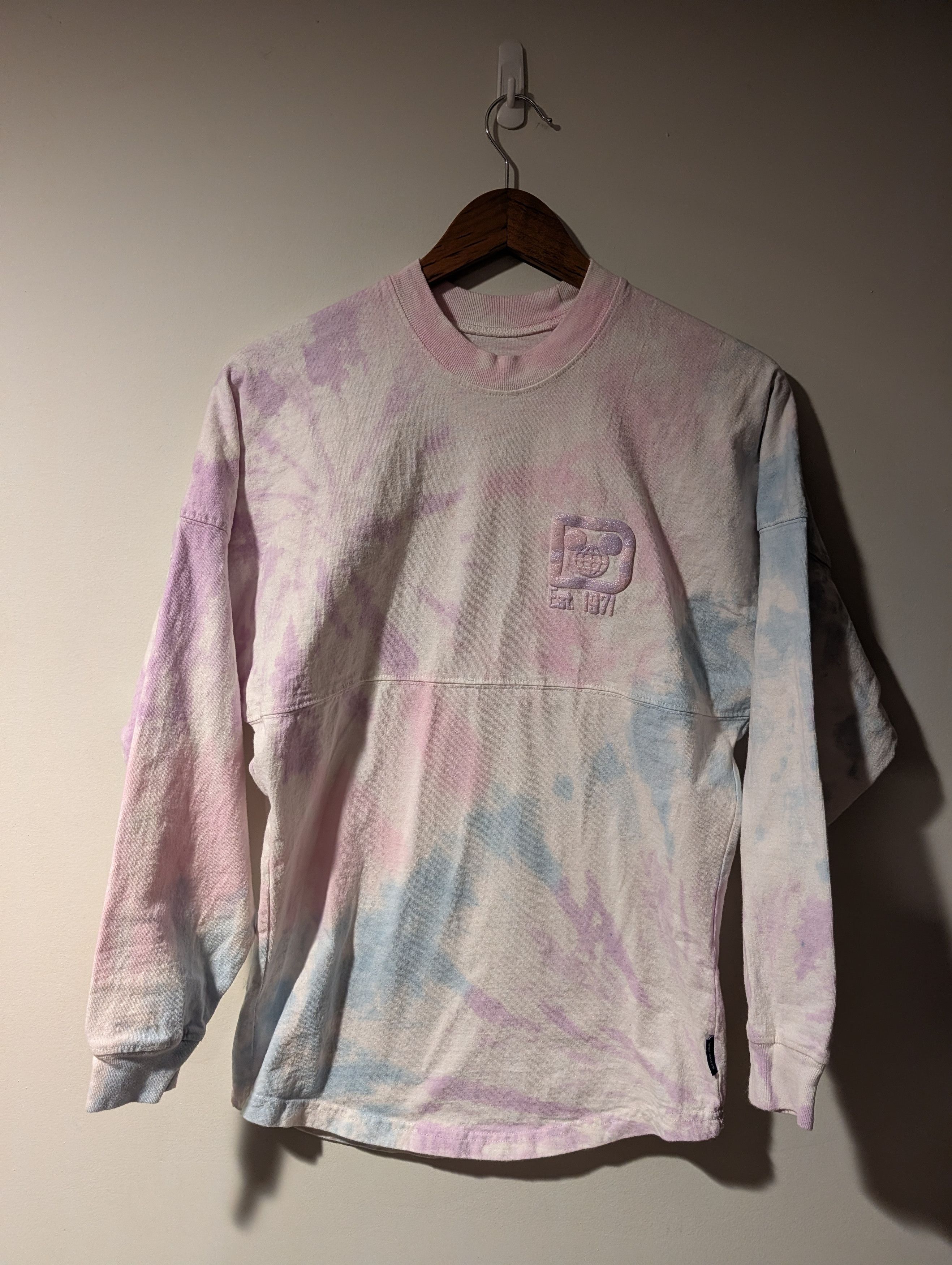 Disney WALT DISNEY WORLD Spirit Jersey Puff Print Long Sleeve Shirt Size XS / US 0-2 / IT 36-38 - 5 Thumbnail