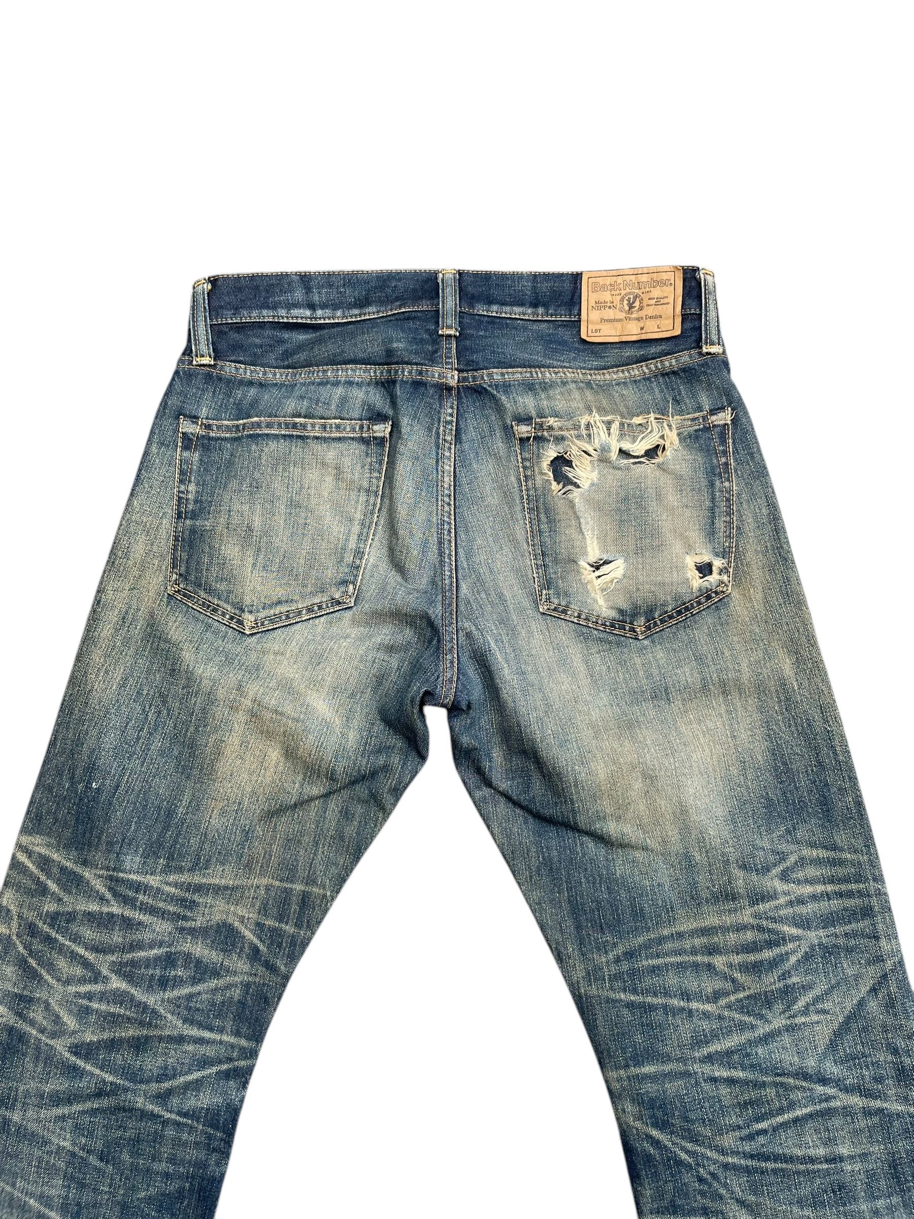 Japanese Brand × Vintage Vintage Back Number Faded Distresed Denim Size US 34 / EU 50 - 6 Thumbnail