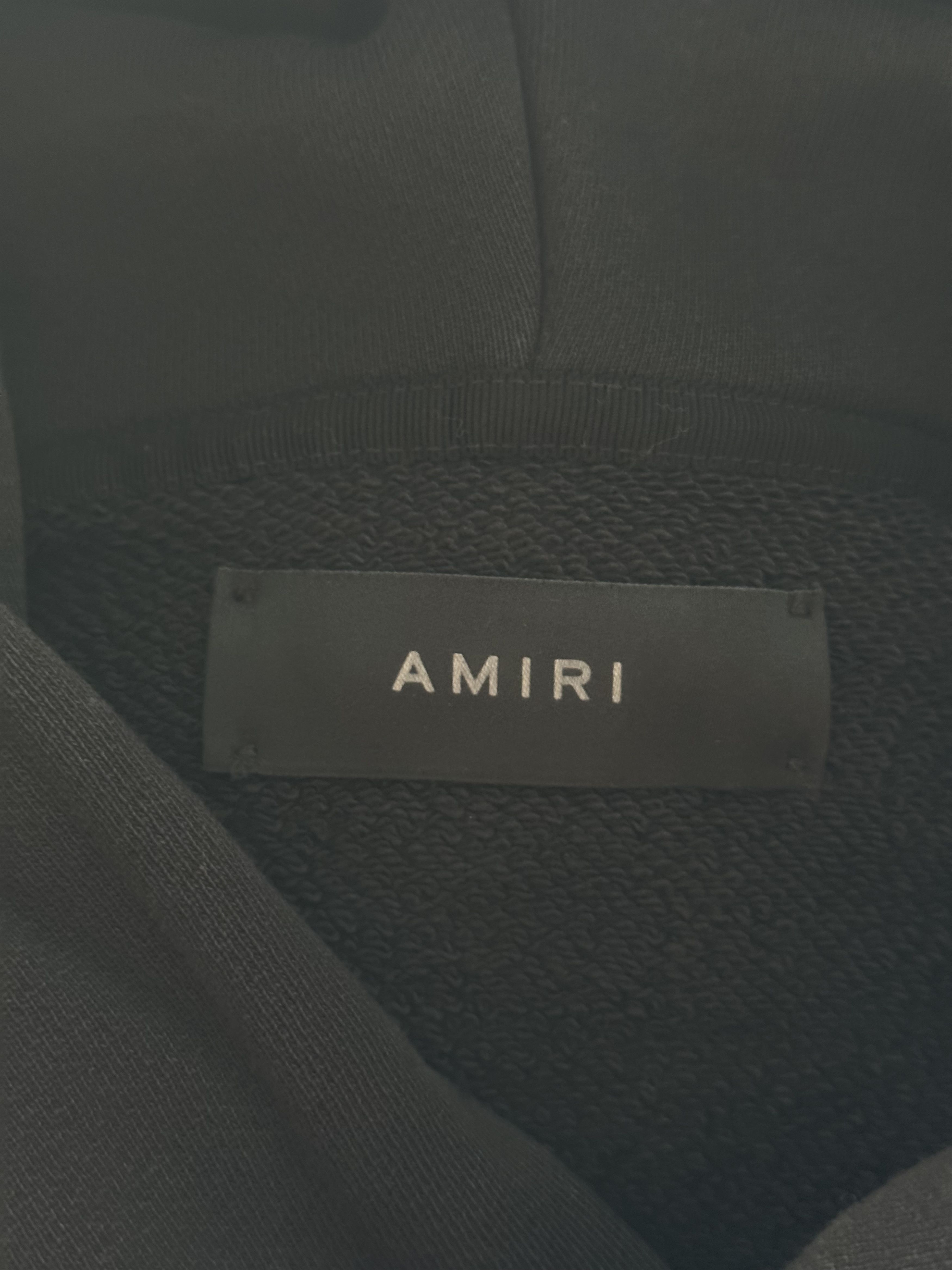 Amiri Amiri Black & Red Staggered Logo Hoodie Size US XXL / EU 58 / 5 - 3 Thumbnail