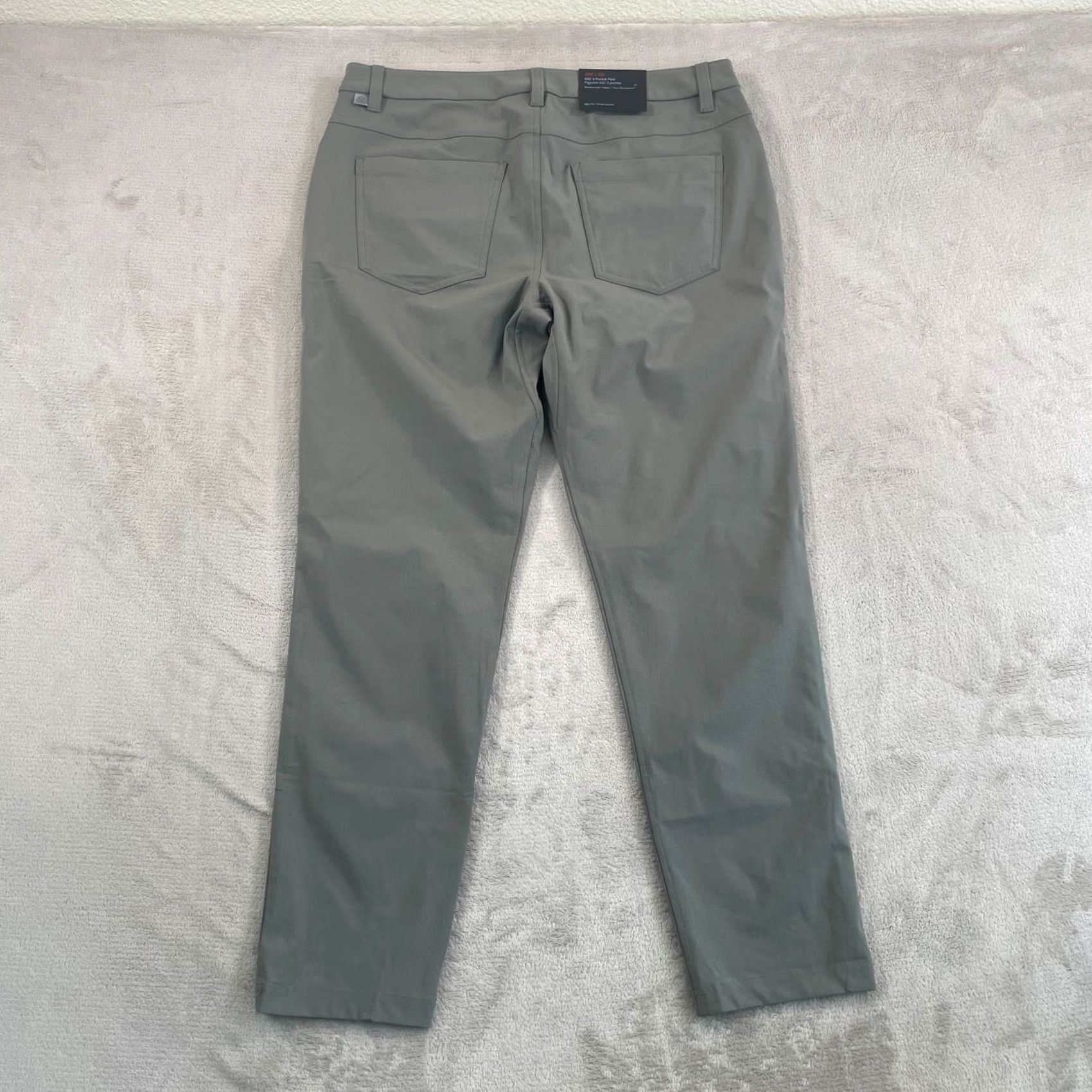 Lululemon Lululemon ABC Slim-Fit 5 Pocket Pants Men 33x29 Grey Warpstreme Moisture Wicking Stretch NWT Military/Preppy Style Chino Slim Leg Casual Mens Size US 33 - 5 Thumbnail