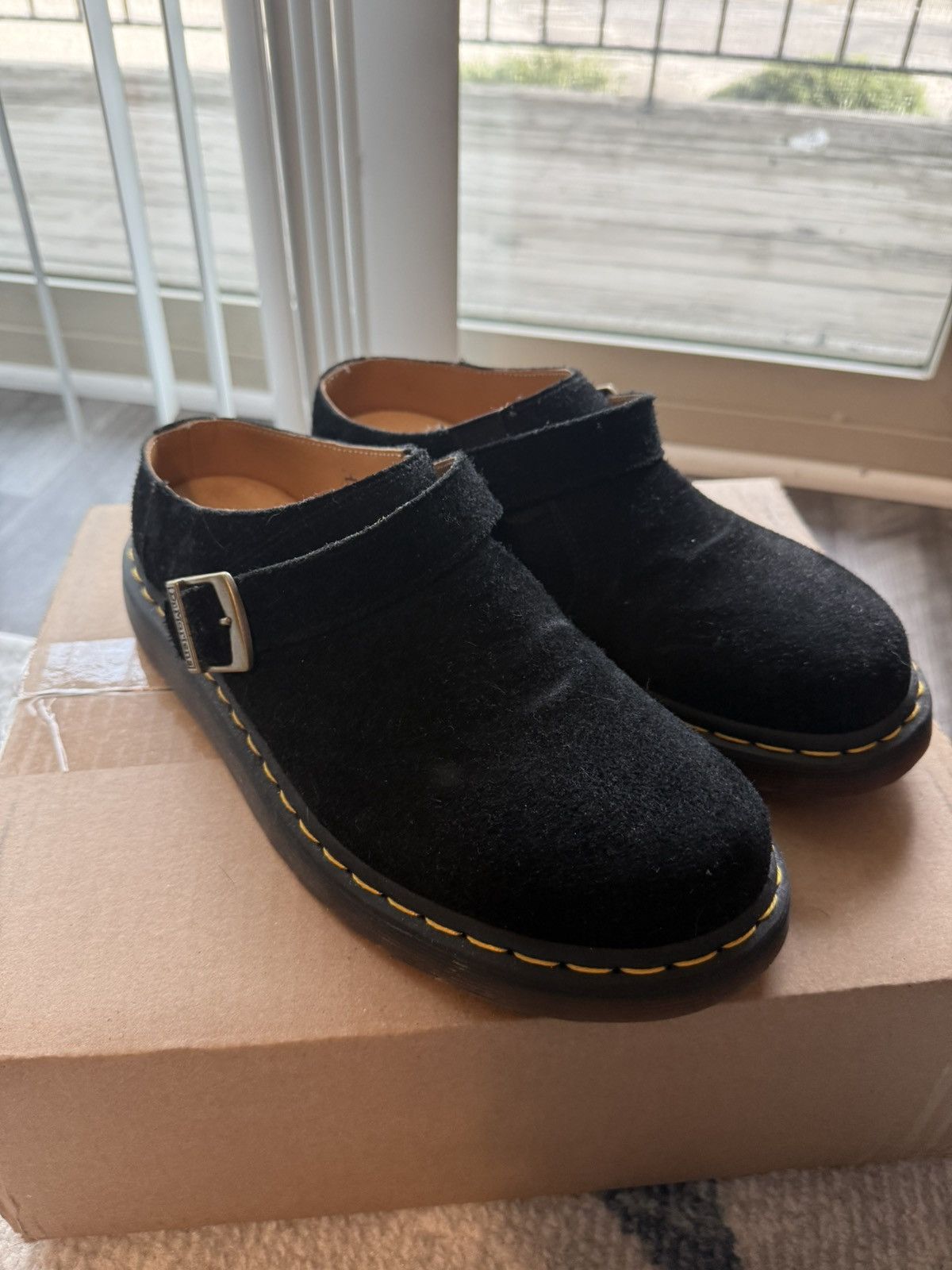 Dr. Martens Dr Martens Isham Mule Black Suede Size US 9 / EU 42 - 1 Thumbnail