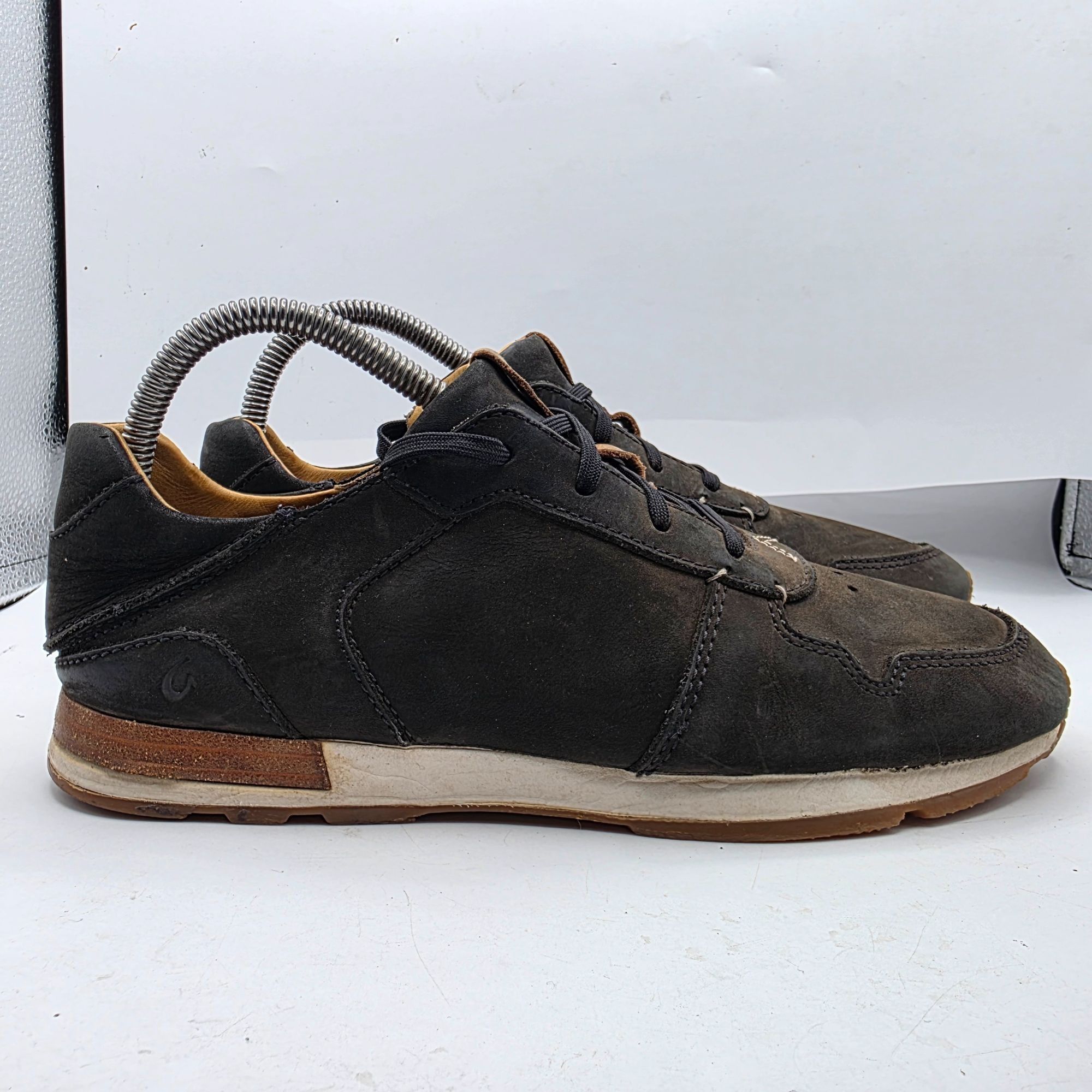 Olukai OluKai Men's Huaka'i Li Mens Size 7 Black Shoes Leather Casu Size US 7 / EU 40 - 12 Thumbnail