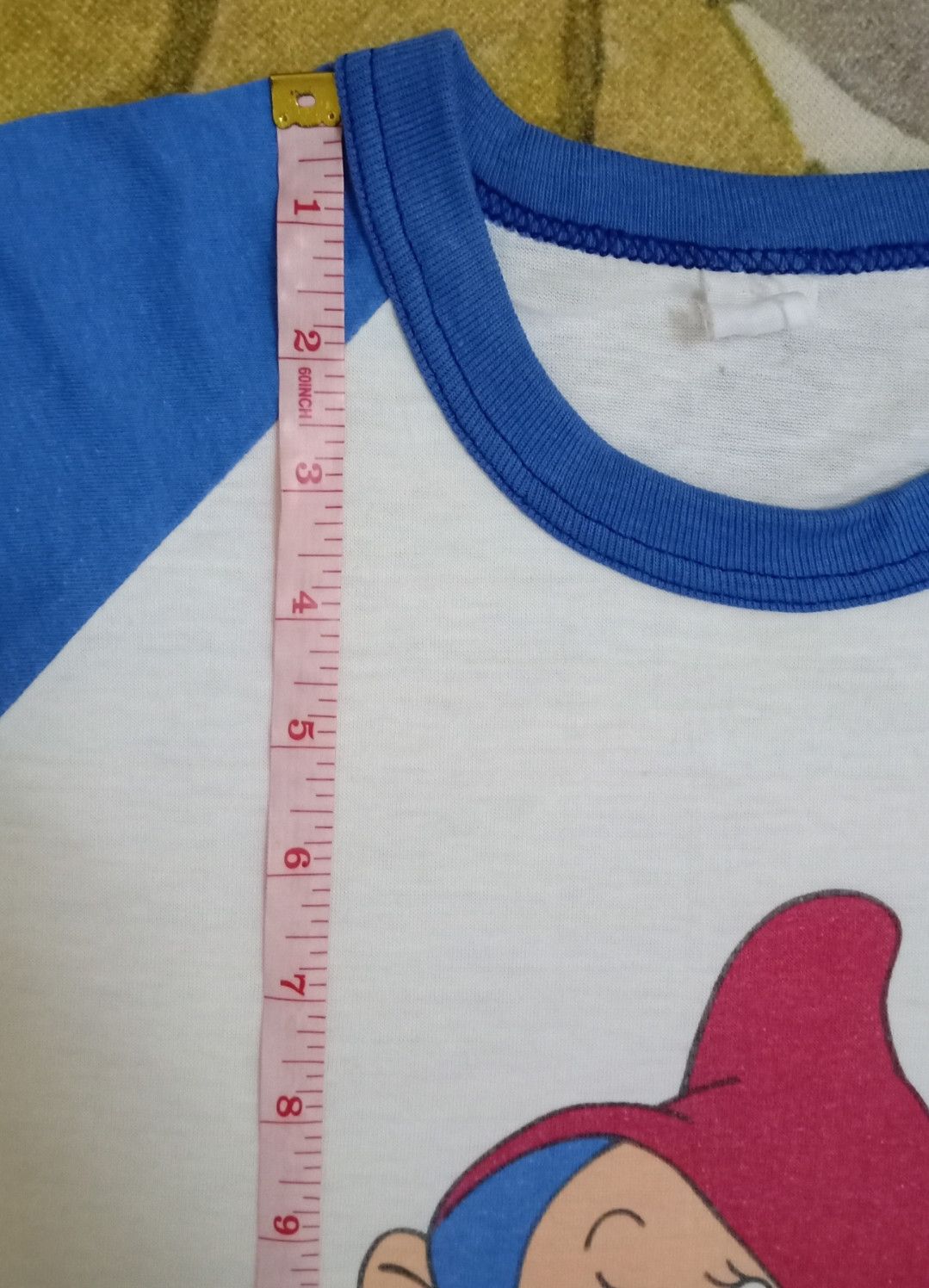 Cartoon Network × Disney × Vintage Vintage 70s Snow White Dopey Raglan T-shirt Size S / US 4 / IT 40 - 18 Thumbnail