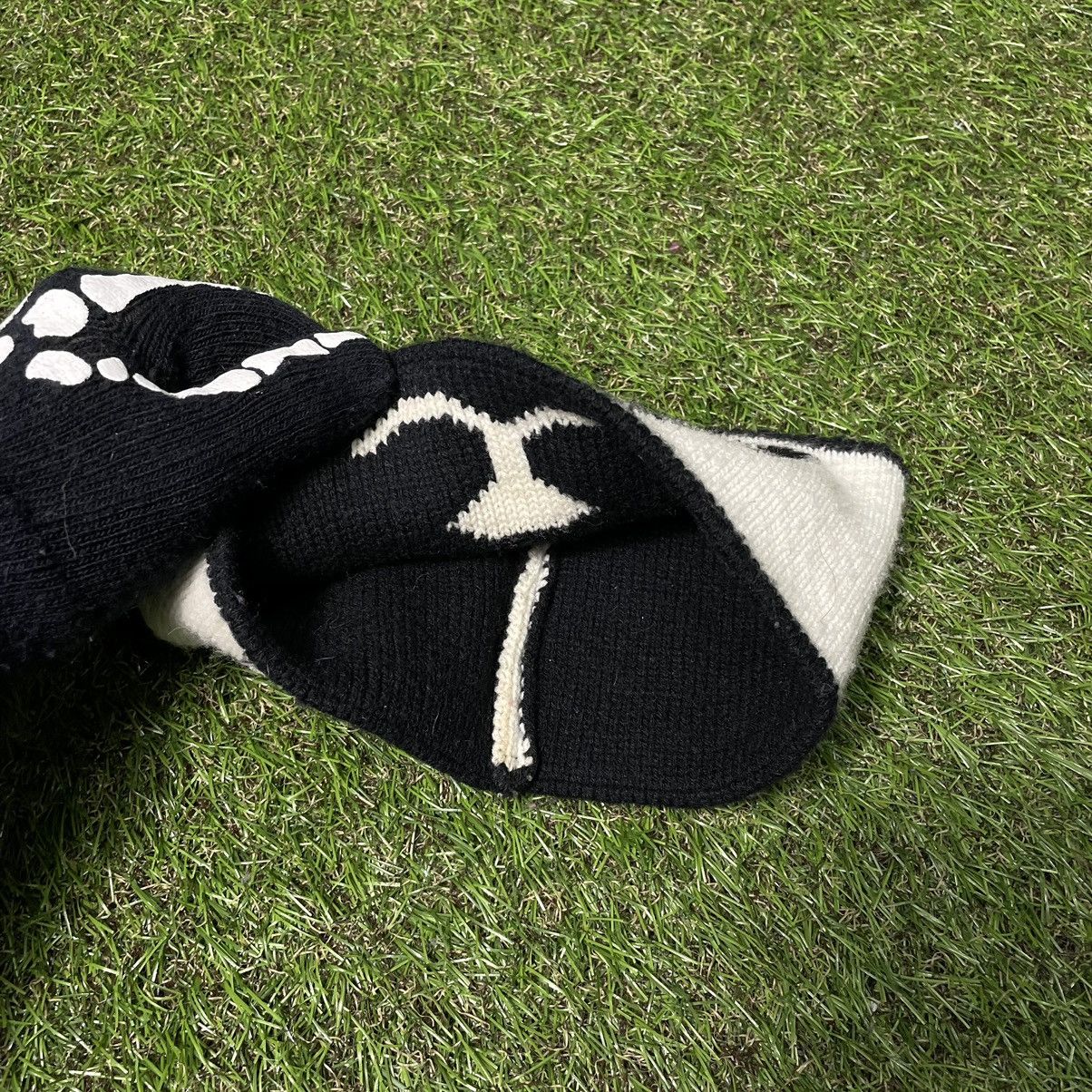 Vintage Vintage Y2K Panda Face Graphic Knit Beanie Punk Cream OS Size ONE SIZE - 2 Thumbnail