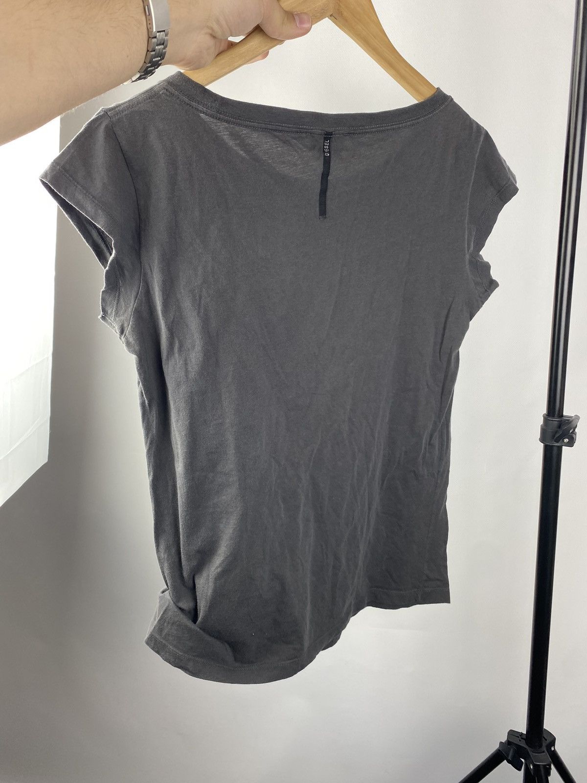 Diesel × Japanese Brand 🔥90s Diesel Punk Opium Avant Garde Gray Top Shirt L Gothic Size L / US 10 / IT 46 - 6 Thumbnail