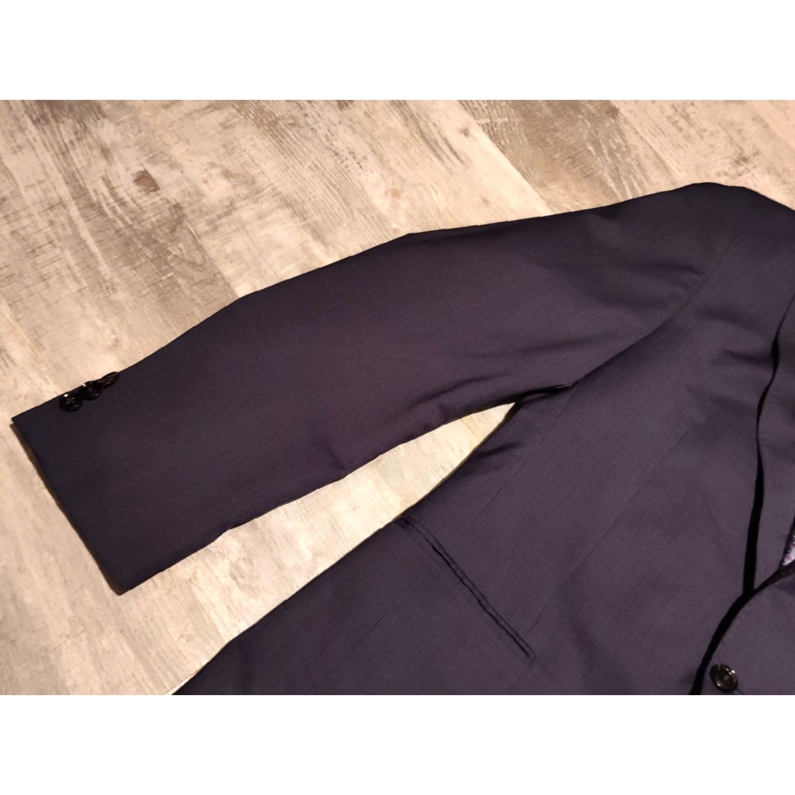 Ted Baker VINTAGE Ted Baker London Wool Suit Jacket Blazer Men's 42L Blue Formal Party Wedding Business Gift Size 42L - 5 Thumbnail