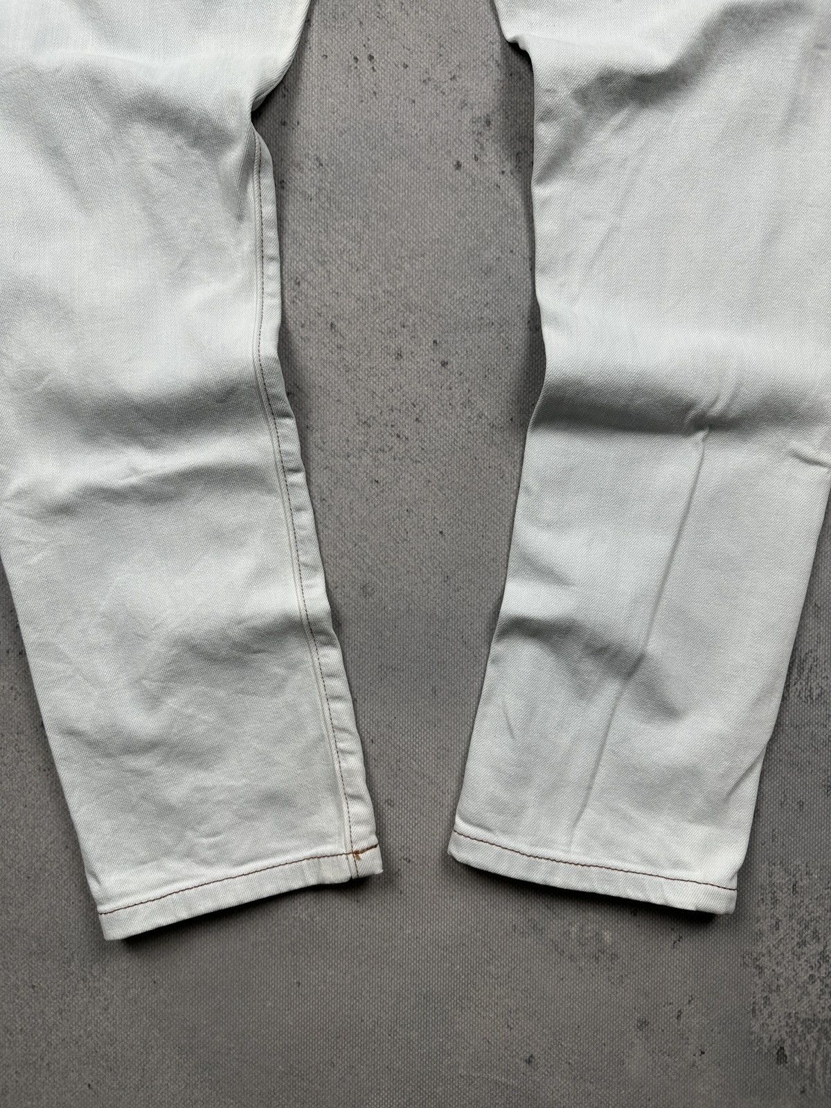 Burberry Burberry London England White Straight Selvedge Denim Jeans Size US 33 - 23 Thumbnail