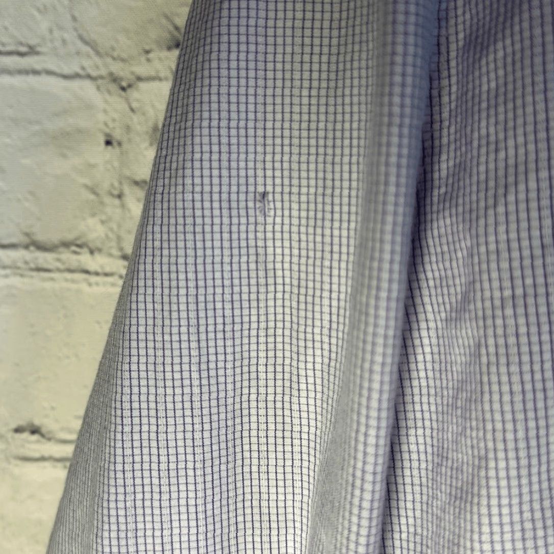 John Varvatos John Varvatos USA Slim Fit Purple Gingham Long Sleeve size 17 1/2 34/35 Button D Size US XXL / EU 58 / 5 - 4 Thumbnail