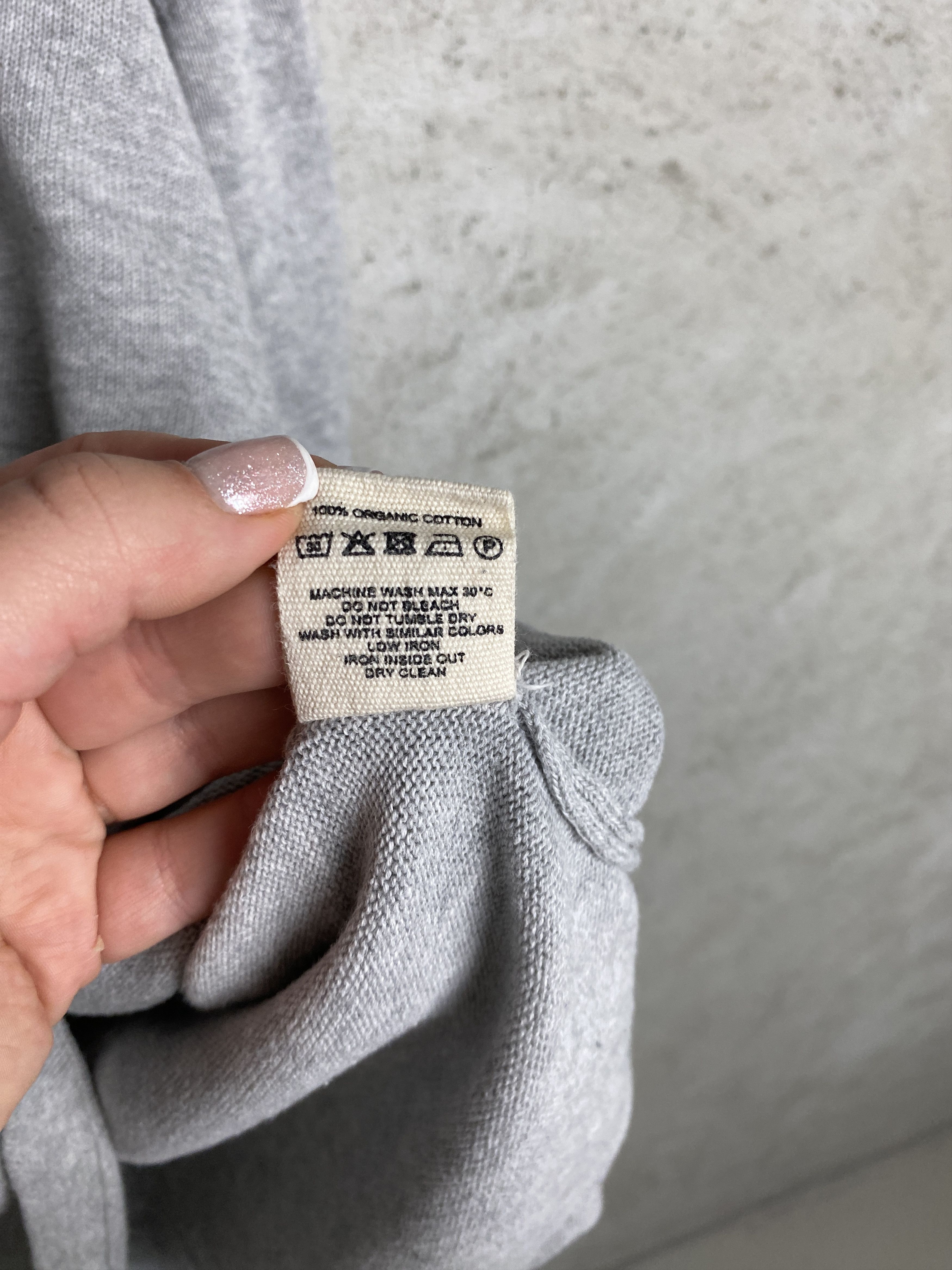 Other Djerf Avenue Top Grey Melange long sleeve t-shirt cotton Size M / US 6-8 / IT 42-44 - 5 Thumbnail