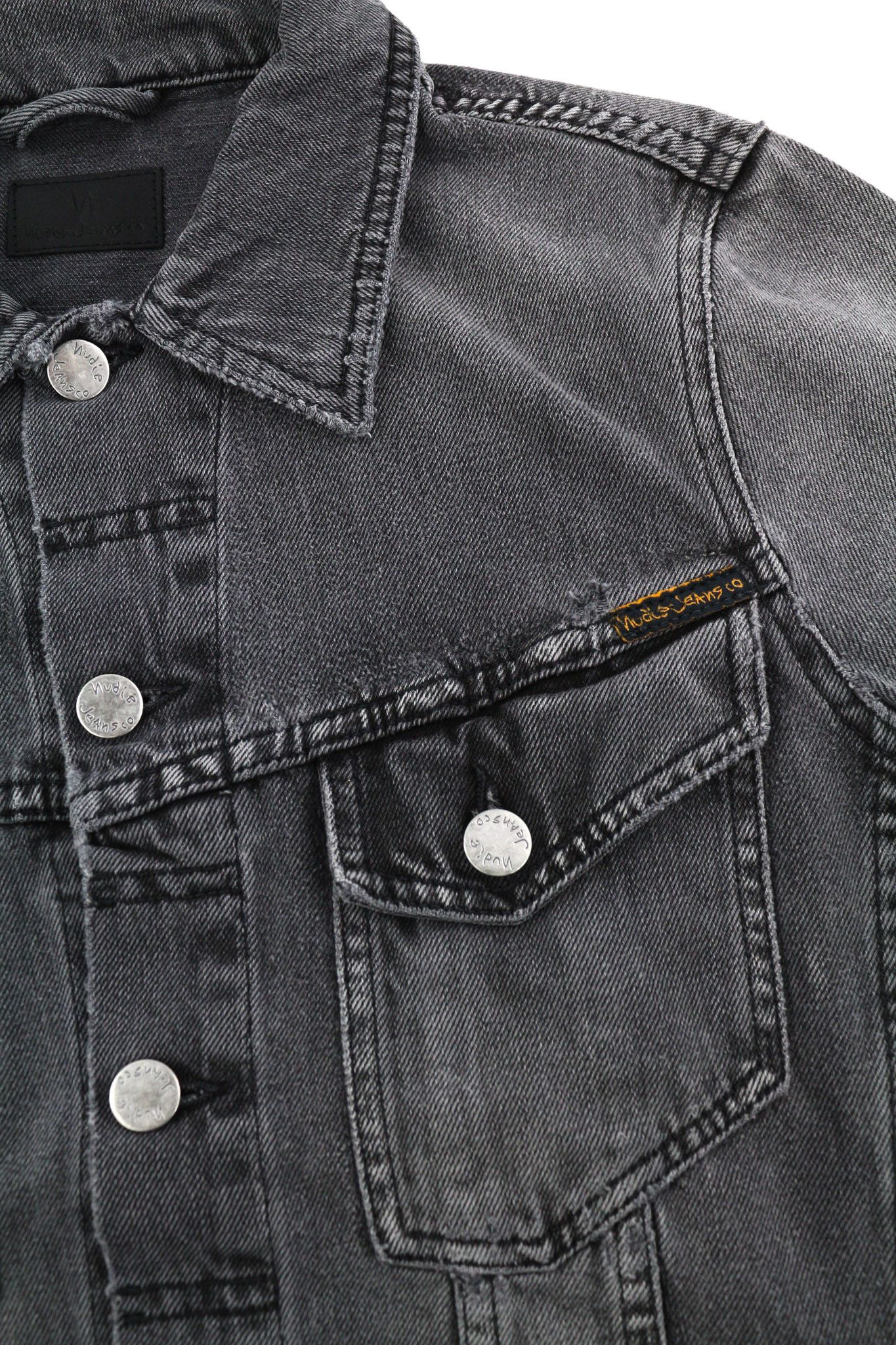 Nudie Jeans BILLY XS Desolation Grey Polo Pockets Mid Jacket 82458 Size US XS / EU 42 / 0 - 6 Thumbnail