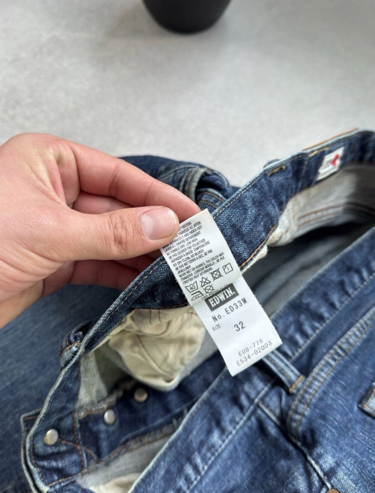 Edwin Vintage EDVIN Made In Japan Selvedge Denim Jeans Pants Men Size US 32 / EU 48 - 10 Thumbnail