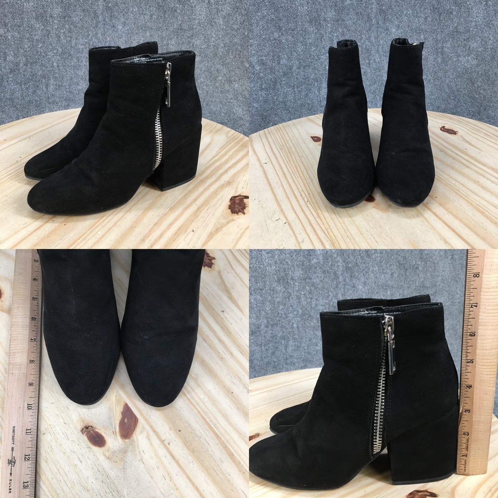 Dolce Vita Dolce Vita Boots Womens 7.5 Ankle Bootie Black Round Toe Comfort Block Heels Boots Size US 8 / IT 38 - 8 Thumbnail