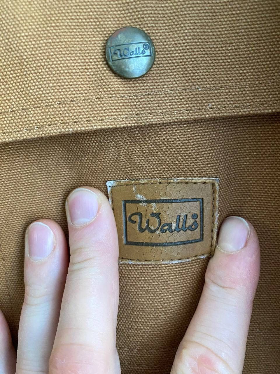 Walls Walls American Vintage Work Canvas Jacket, Sz L, Made in USA Size US L / EU 52-54 / 3 - 11 Thumbnail